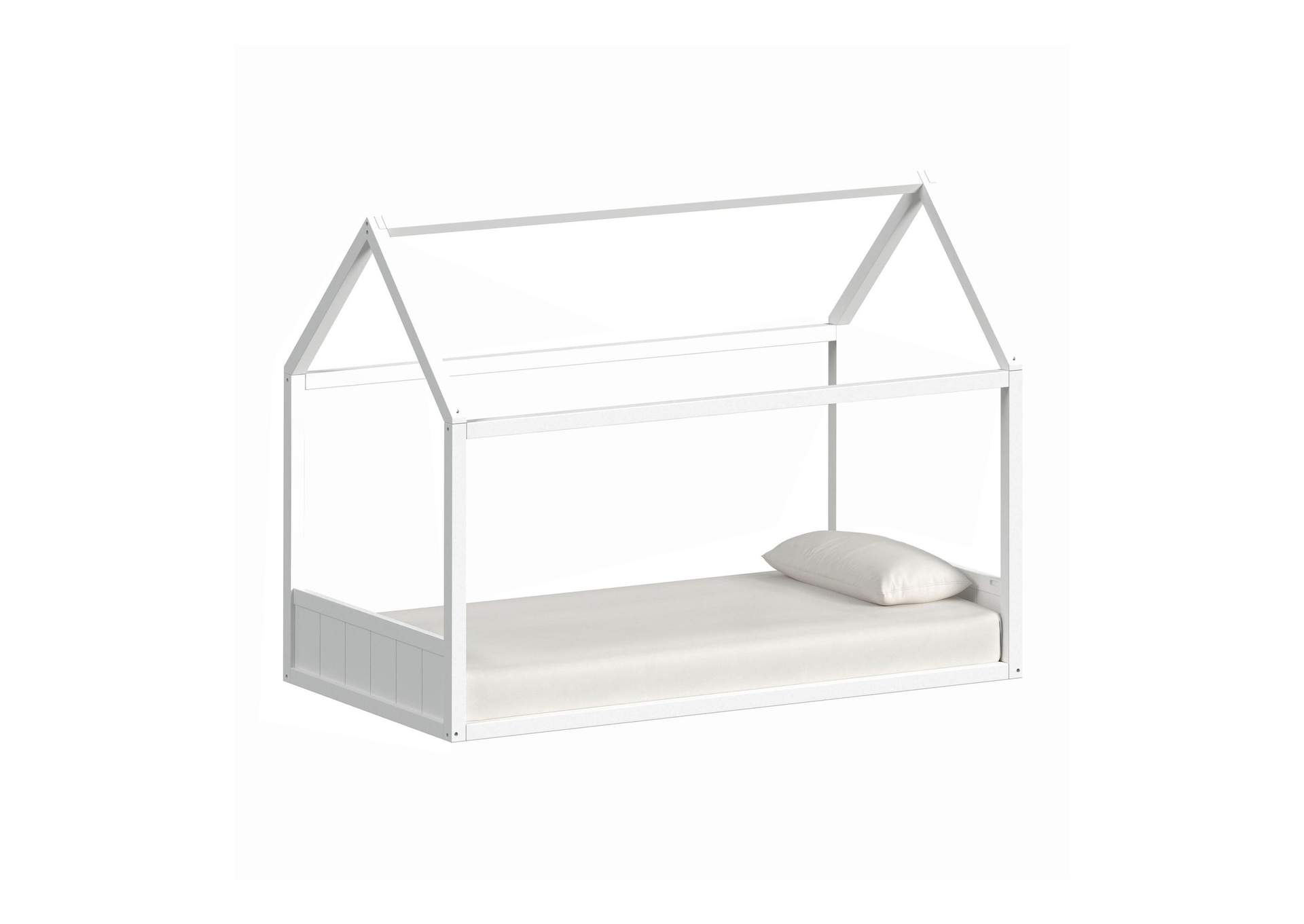 Sami Twin Montessori Bed In White image 6