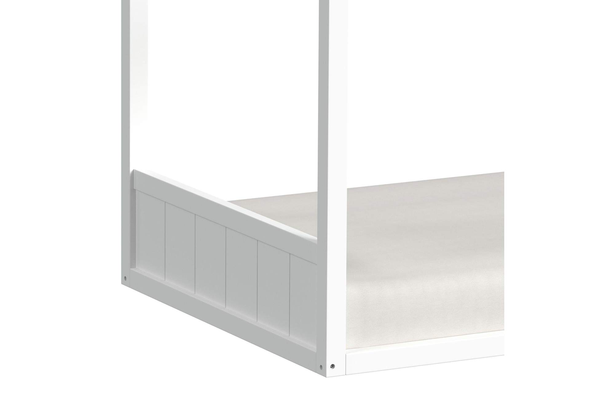 Sami Twin Montessori Bed In White image 4