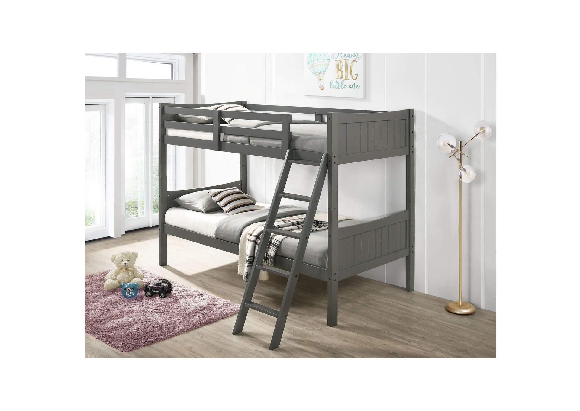 Sami Twin Over Twin Bunk Grey image 1