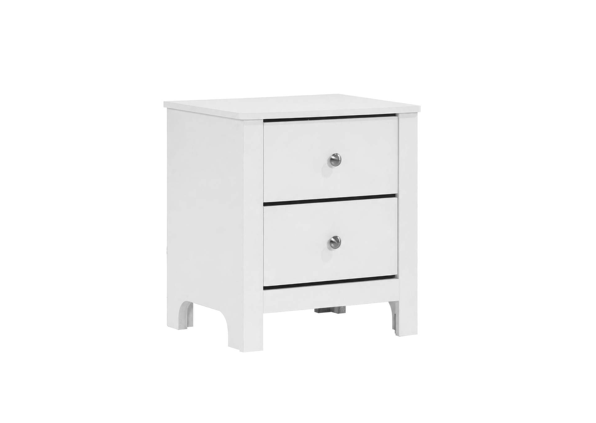 Sami Youth 2 - Drawer Nightstand In White image 7