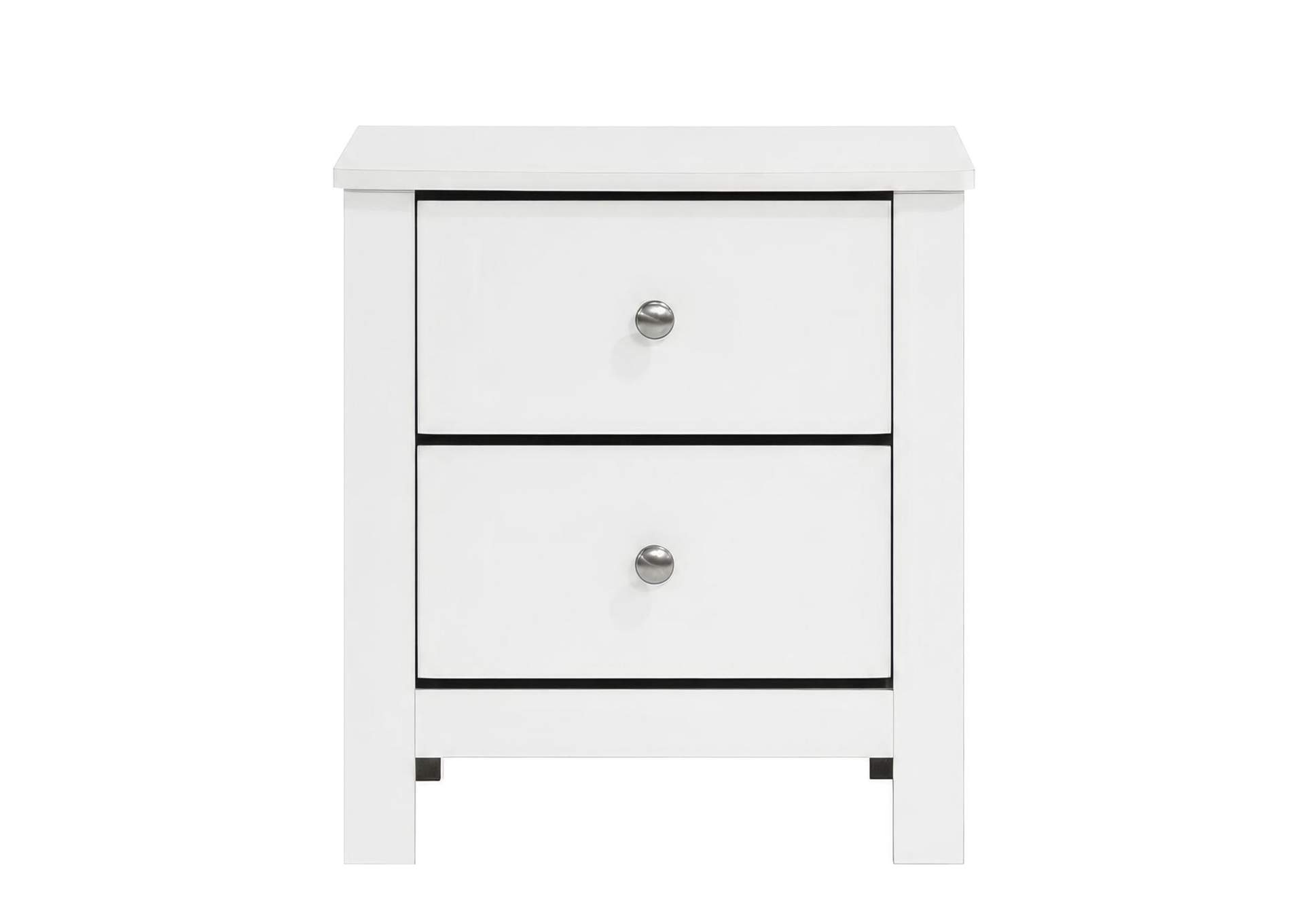 Sami Youth 2 - Drawer Nightstand In White image 8