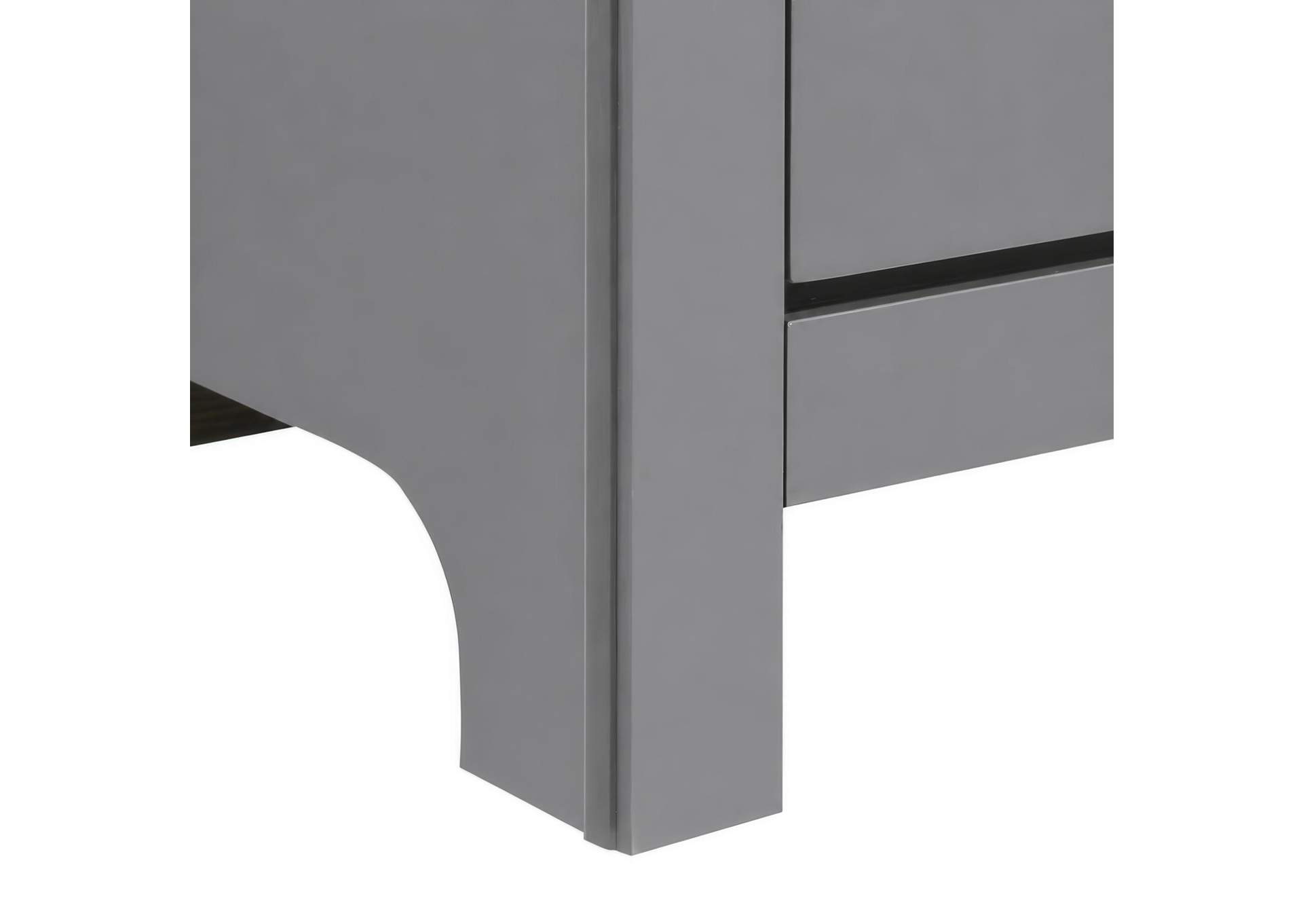 Sami Youth 2 - Drawer Nightstand In Grey image 4