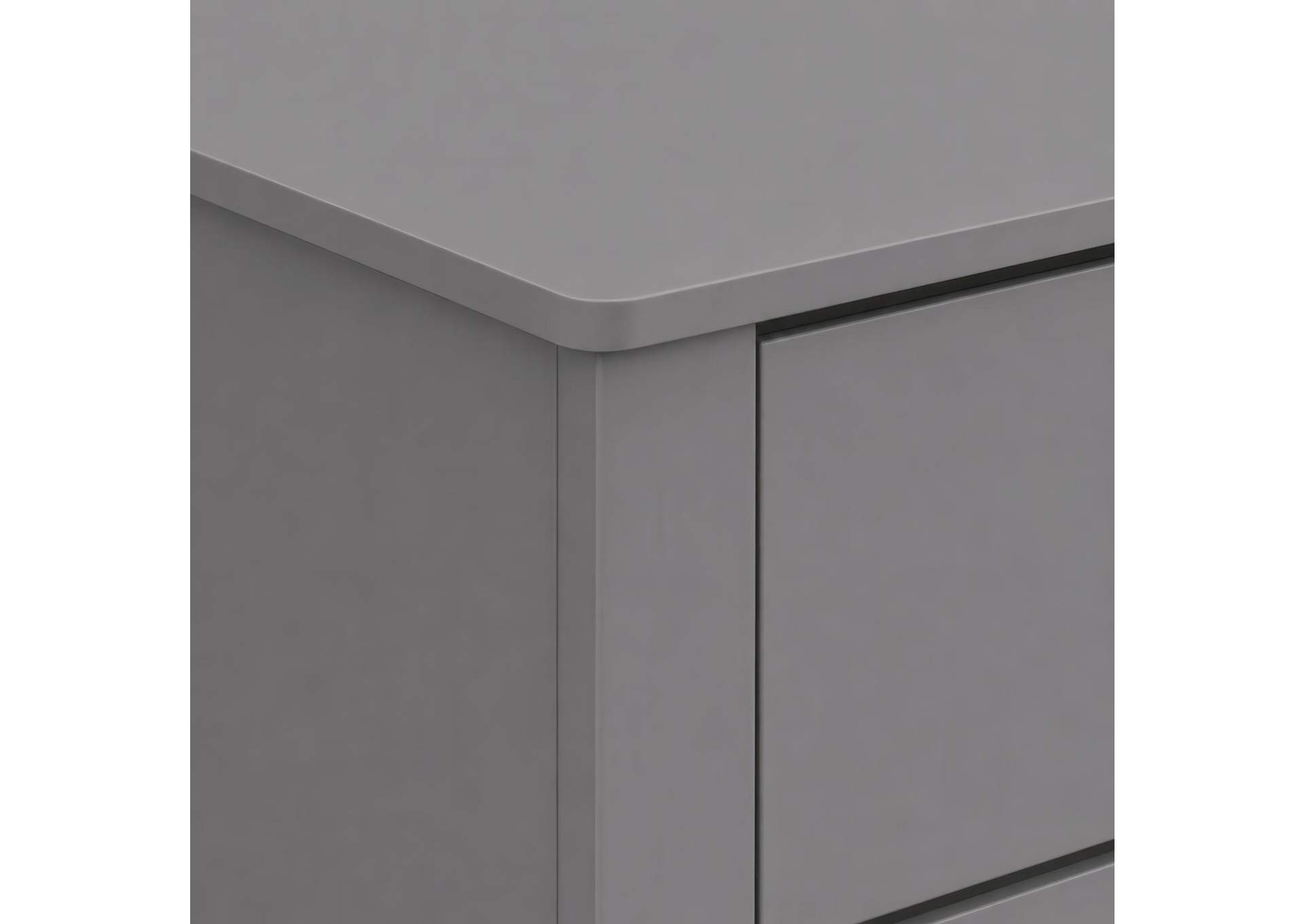 Sami Youth 2 - Drawer Nightstand In Grey image 3