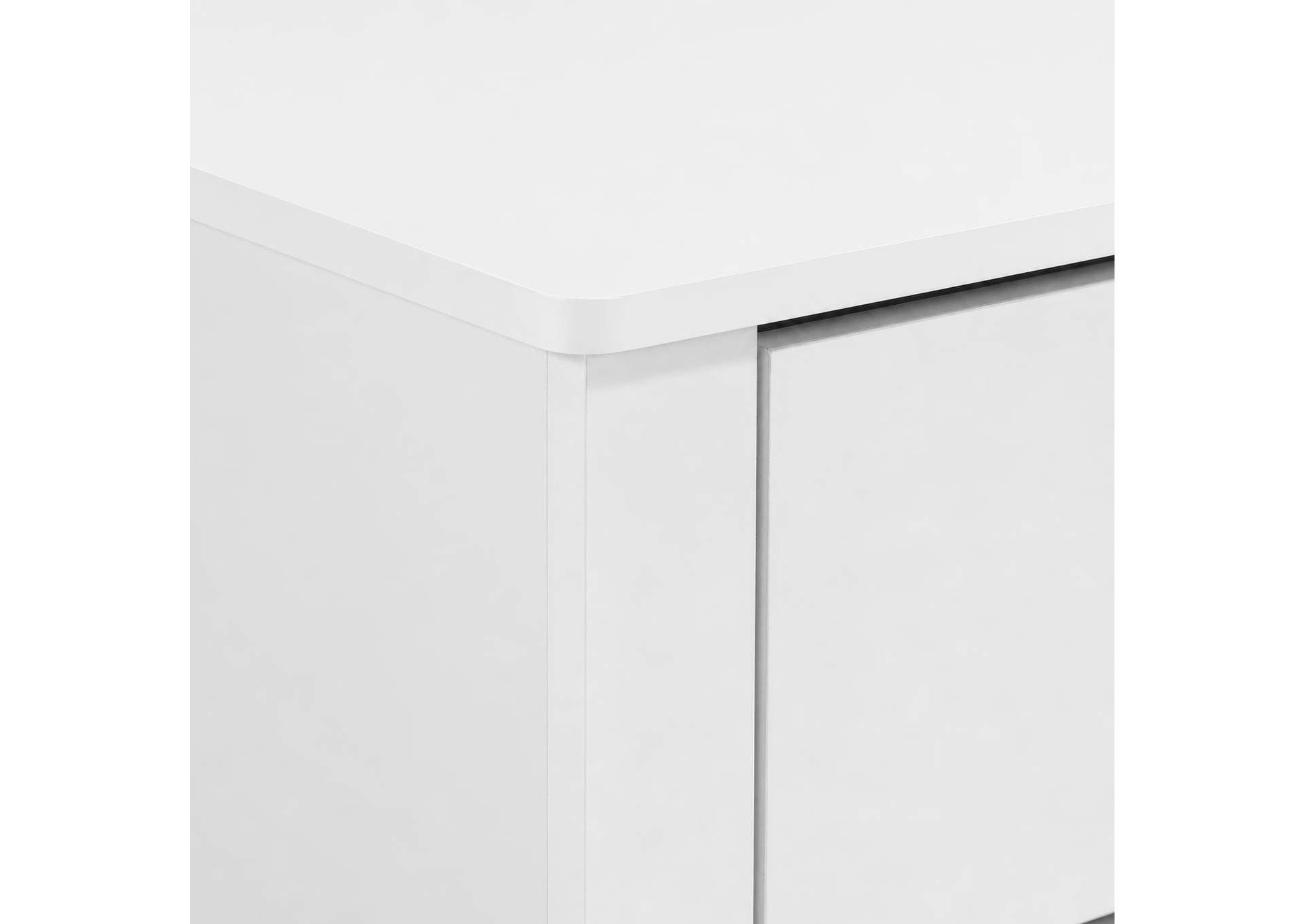 Sami Youth Dresser And Mirror Set In White image 3