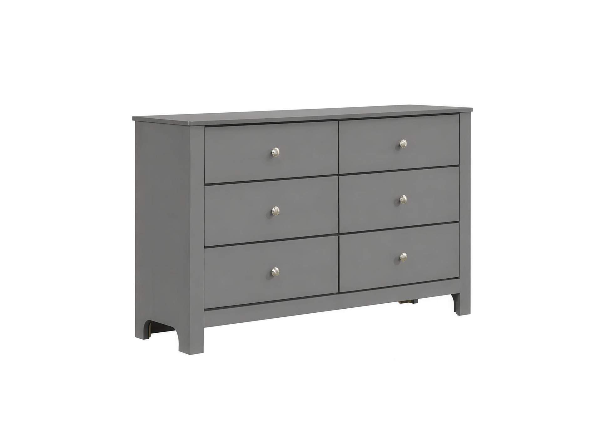 Sami Youth 6 - Drawer Dresser In Grey image 7