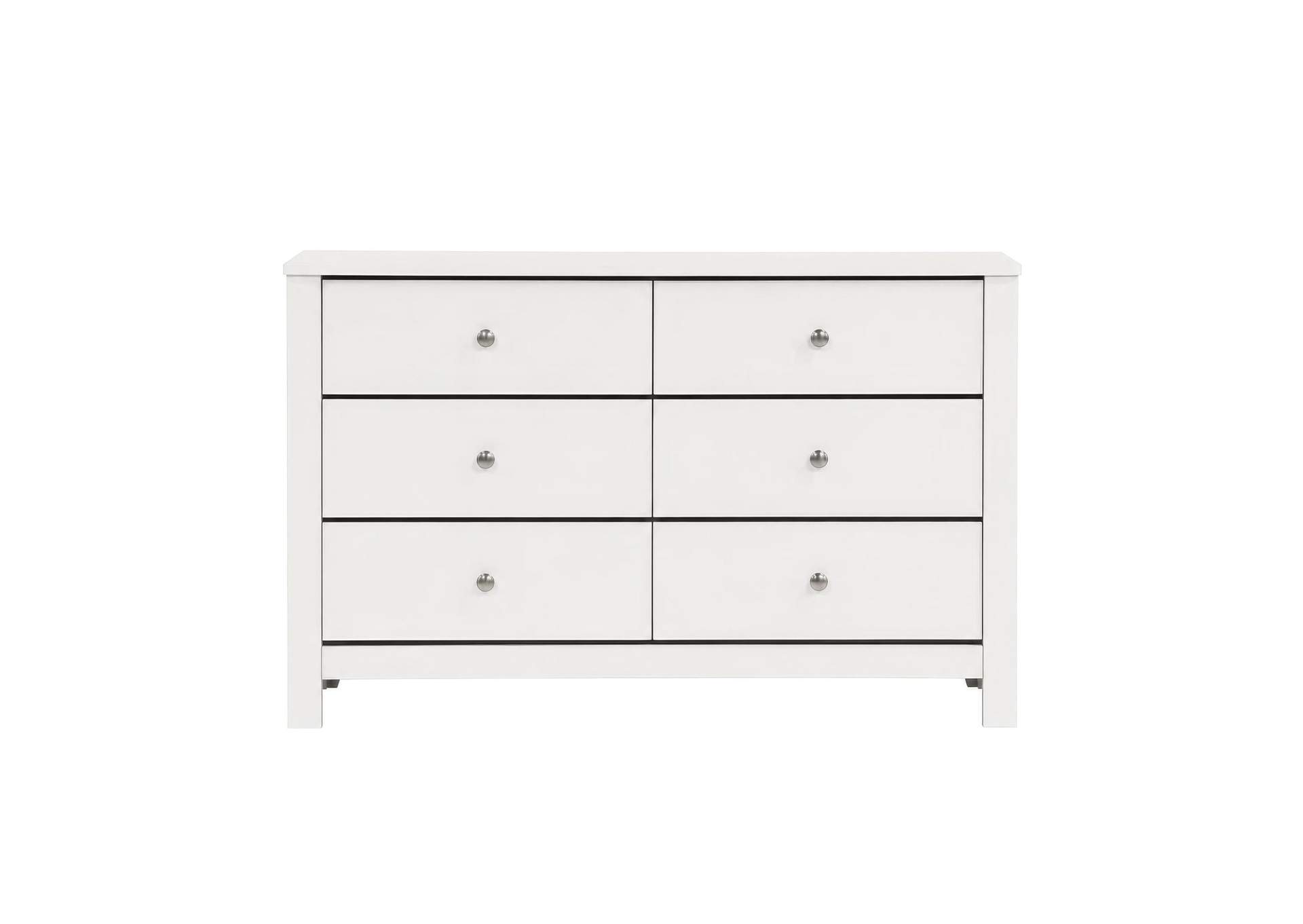Sami Youth 6 - Drawer Dresser In White image 8