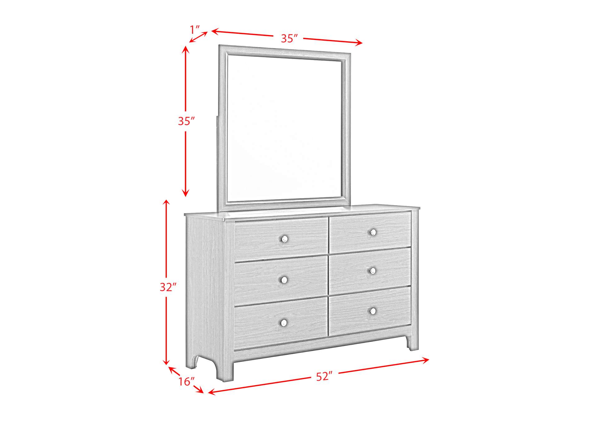 Sami Youth Dresser And Mirror Set In Espresso image 10