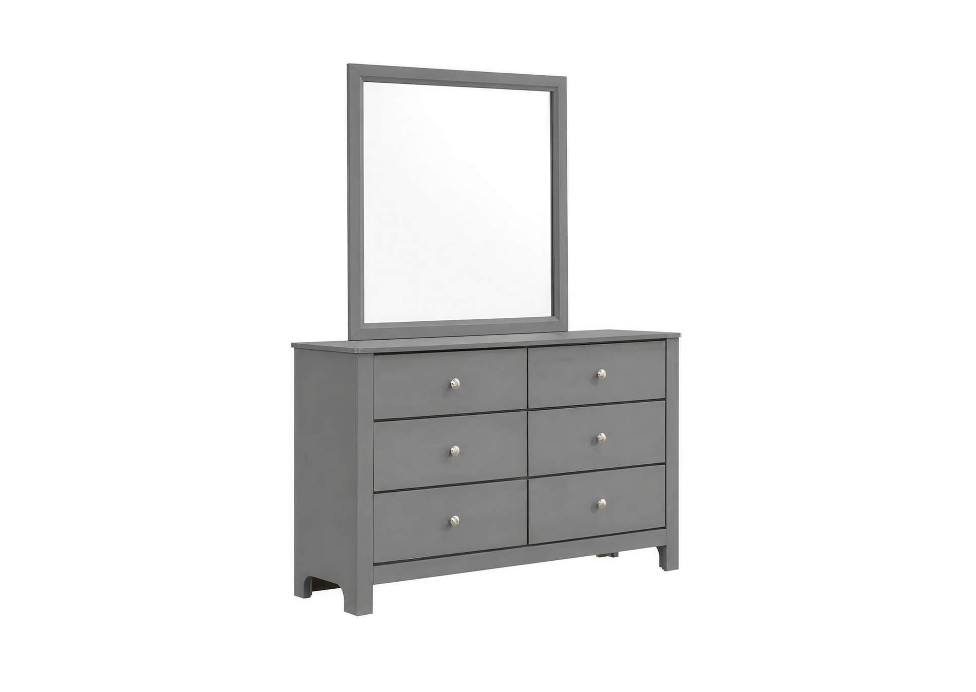 Sami Youth Dresser And Mirror Set In Grey image 7