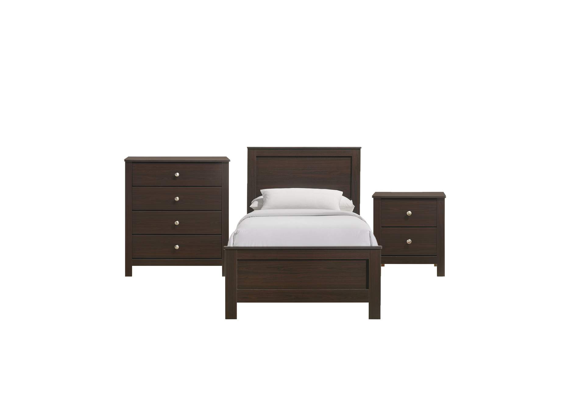 Sami Youth Twin Panel 3 Piece Bedroom Set In Espresso image 15