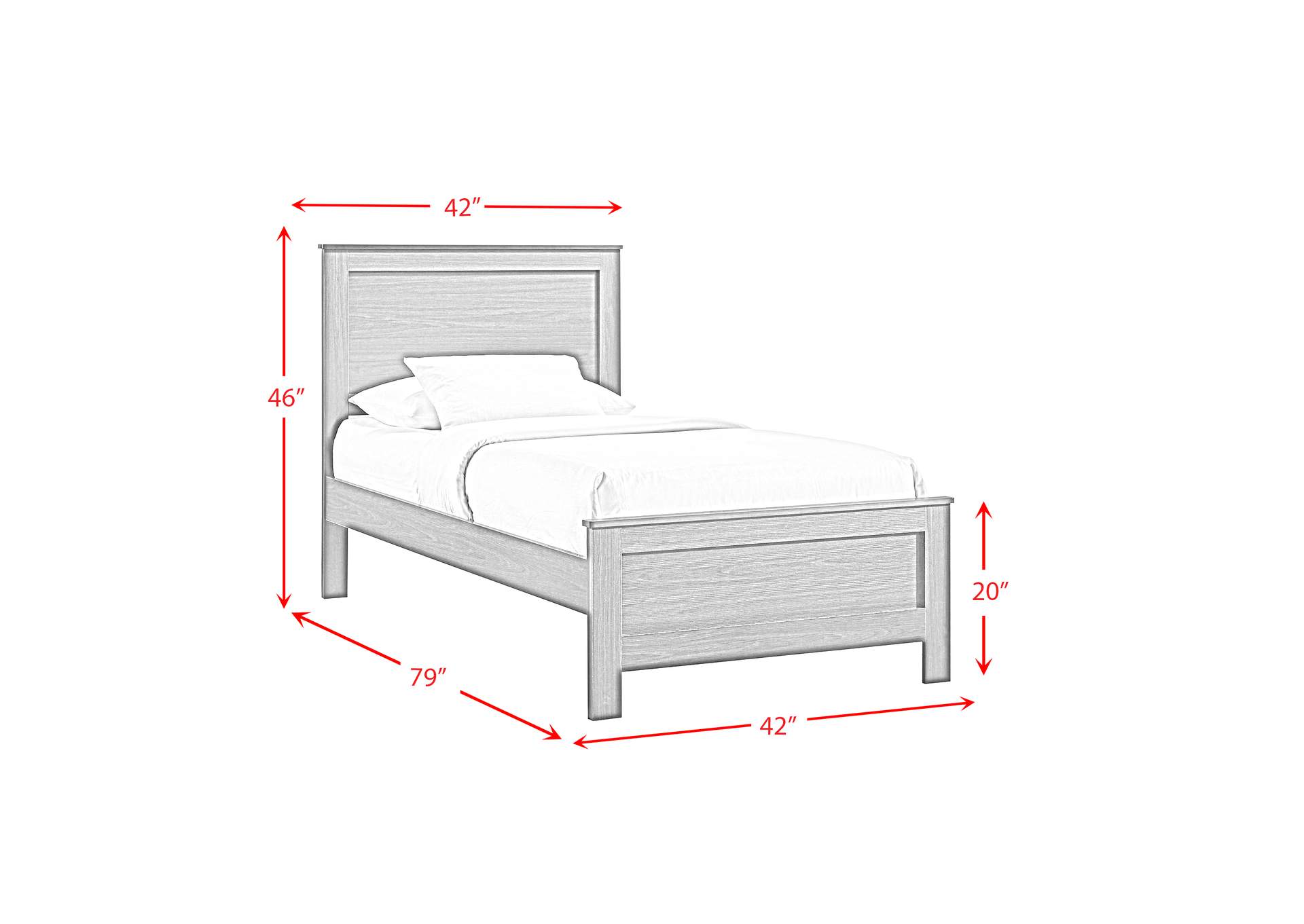 Sami Youth Twin Panel Bed In Espresso image 7