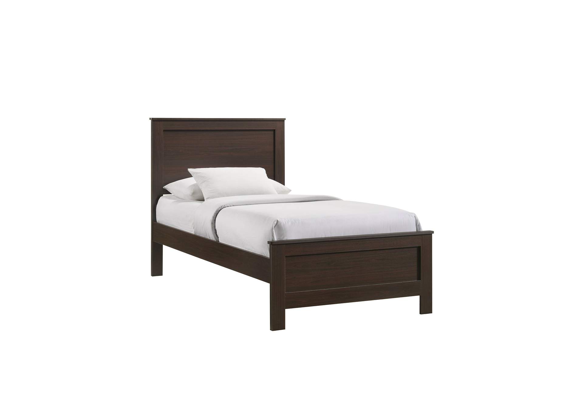 Sami Youth Twin Panel Bed In Espresso image 3