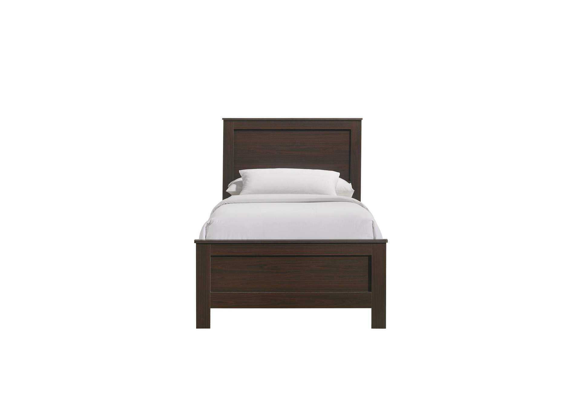 Sami Youth Twin Panel Bed In Espresso image 4