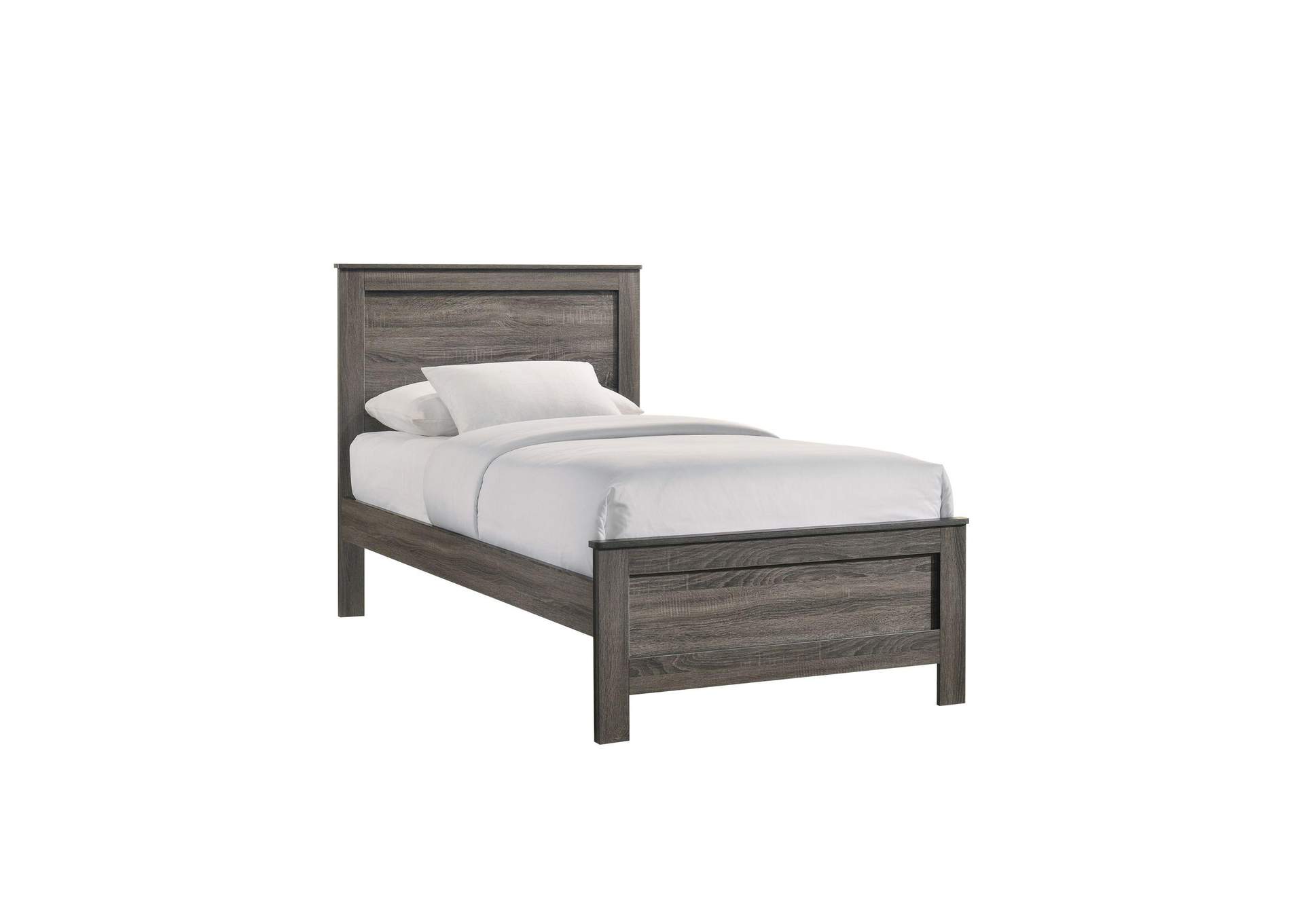 Sami Youth Twin Panel Bed In Grey image 3