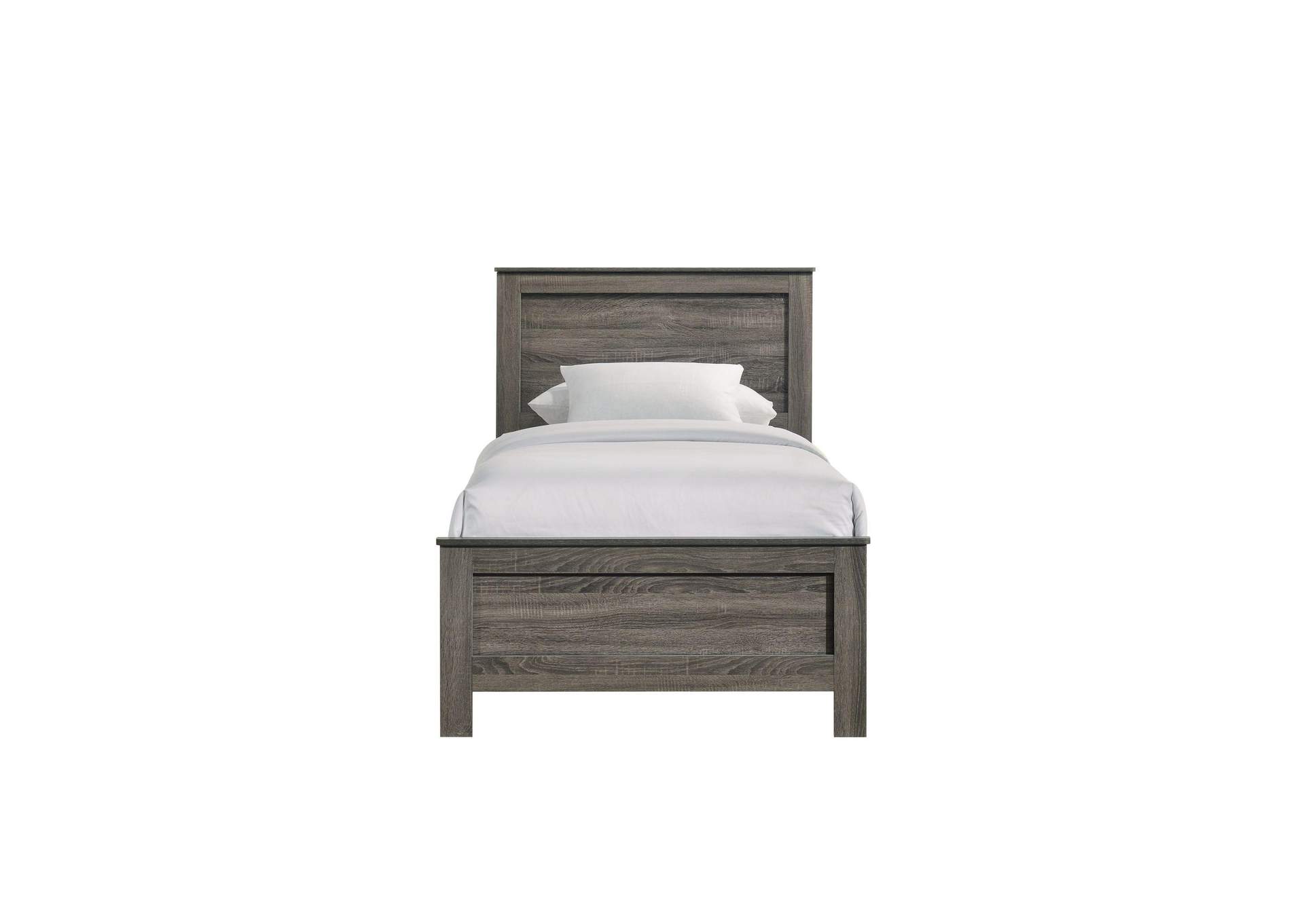 Sami Youth Twin Panel Bed In Grey image 4