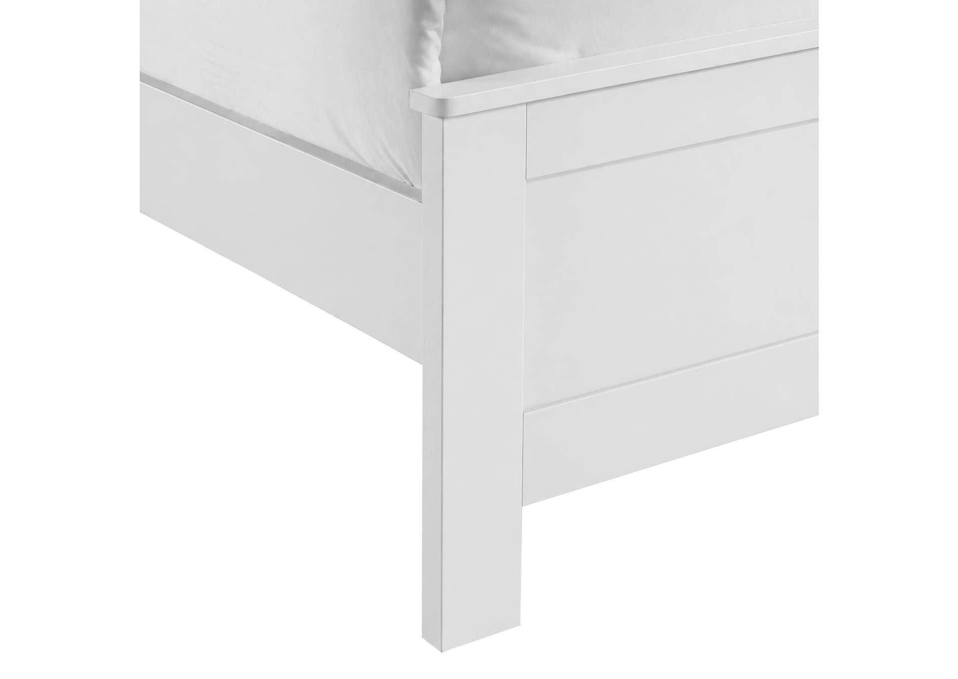 Sami Youth Twin Panel Bed In White image 4