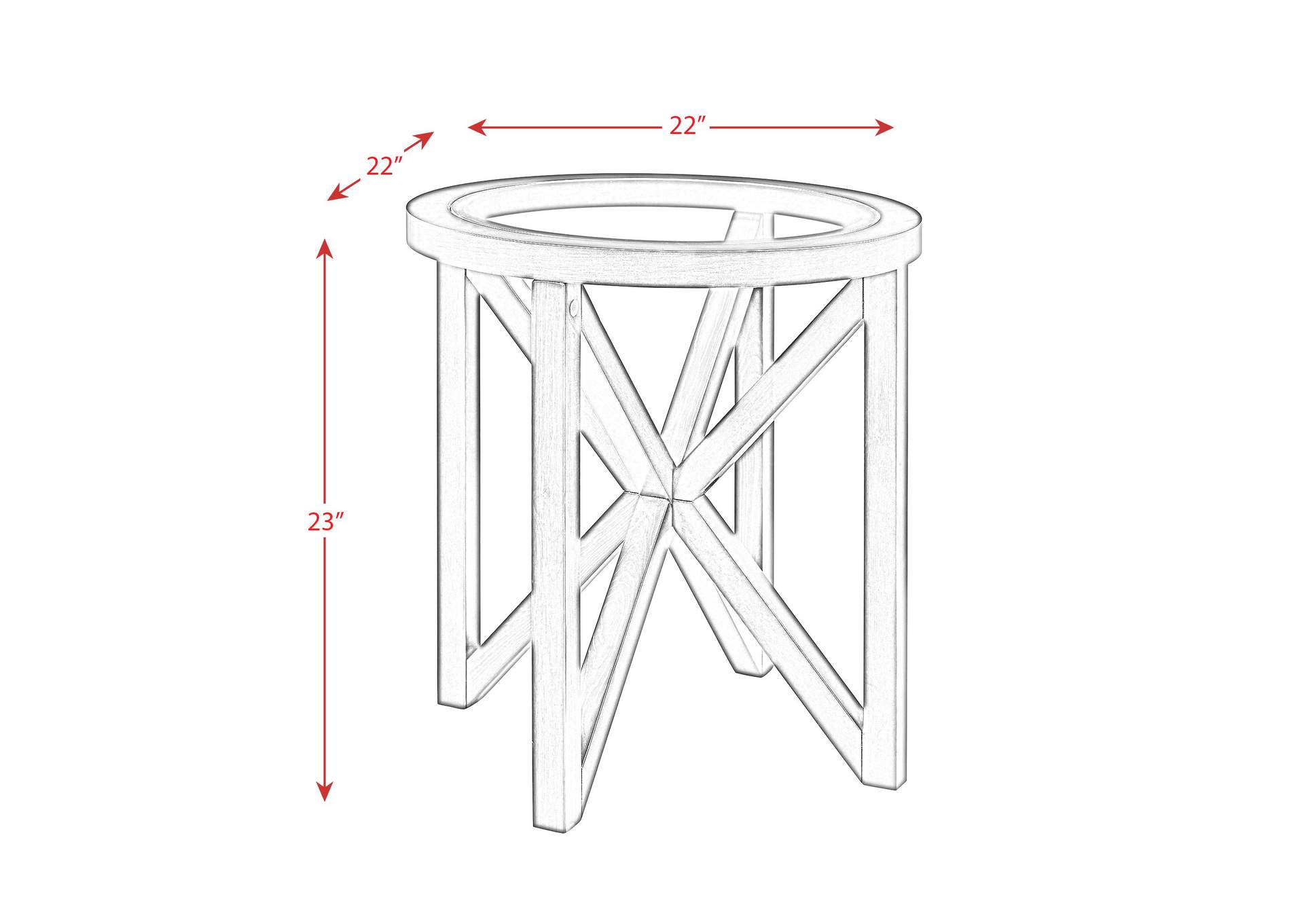 Sandie 3 Piece Occasional Table Set Set image 10