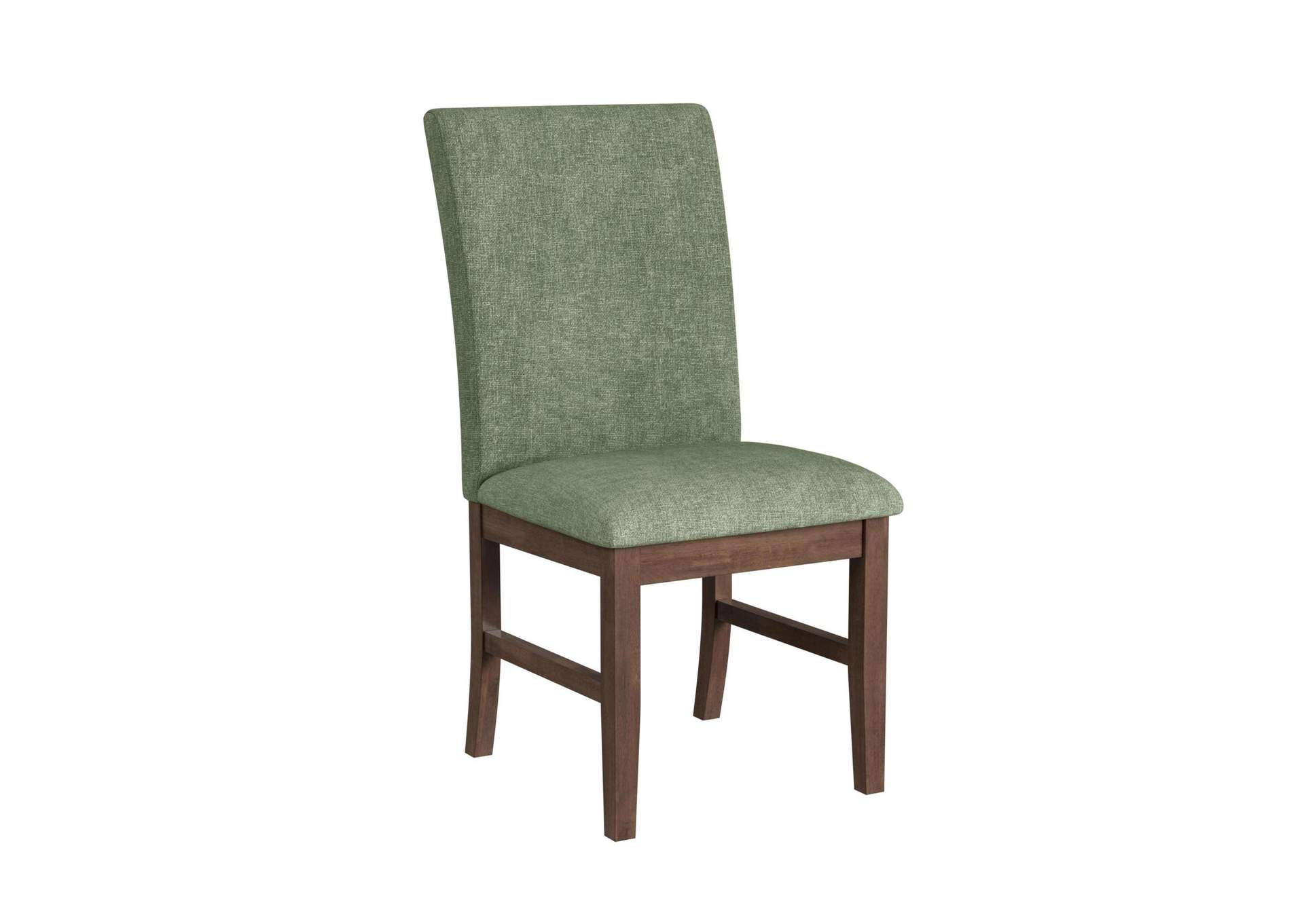 Santa Barbara Dining Side Chair With Avocado Fabric In Walnut 2 Per Carton image 7