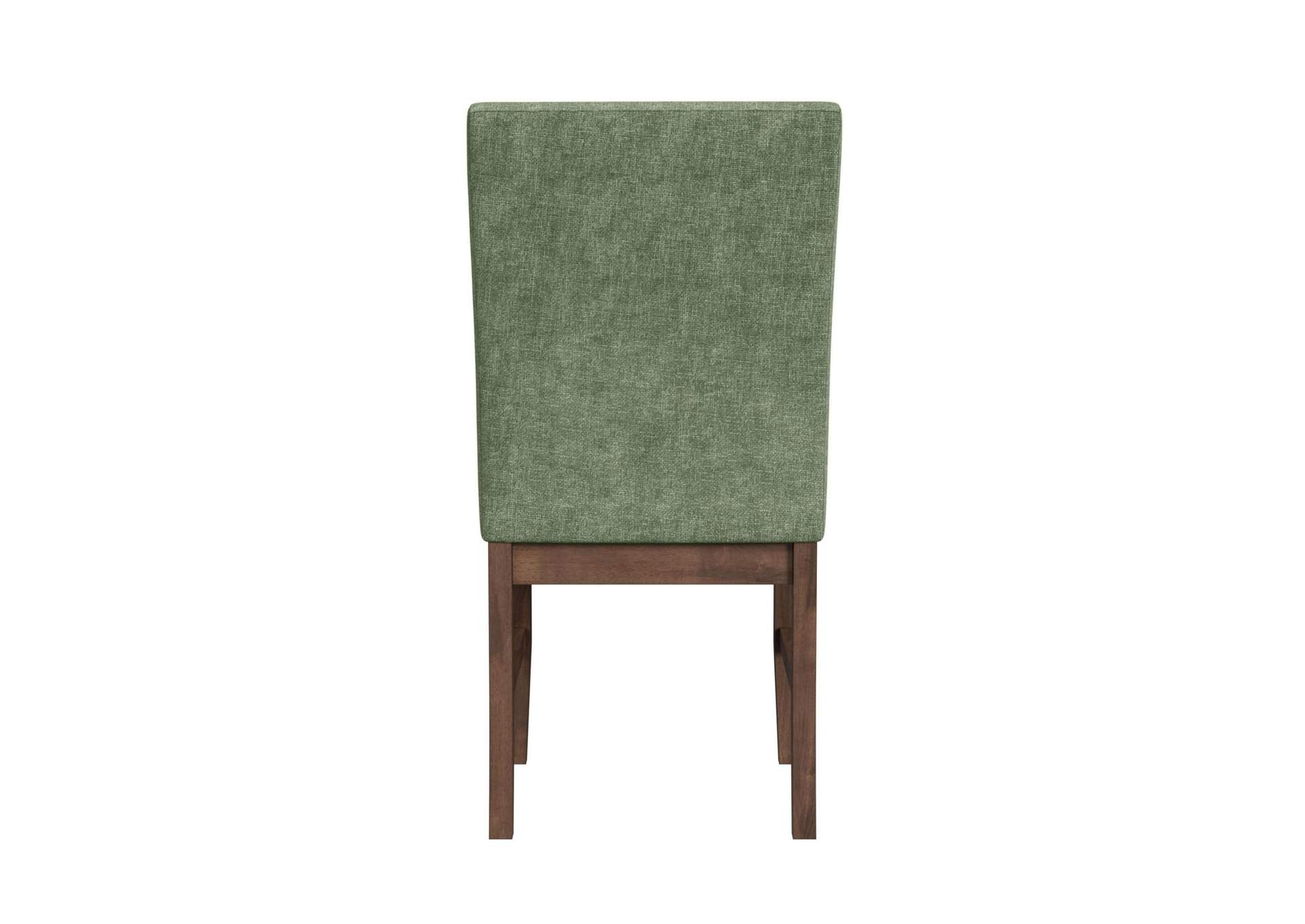 Santa Barbara Dining Side Chair With Avocado Fabric In Walnut 2 Per Carton image 10