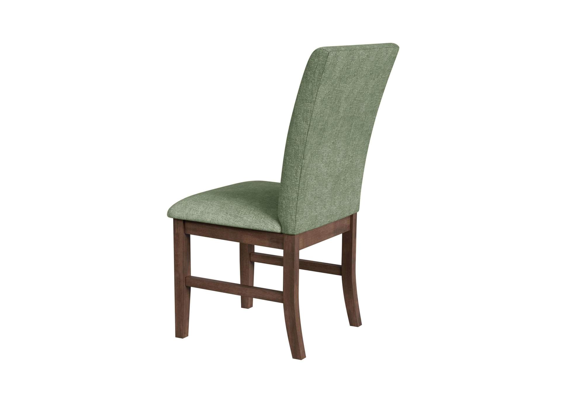 Santa Barbara Dining Side Chair With Avocado Fabric In Walnut 2 Per Carton image 9
