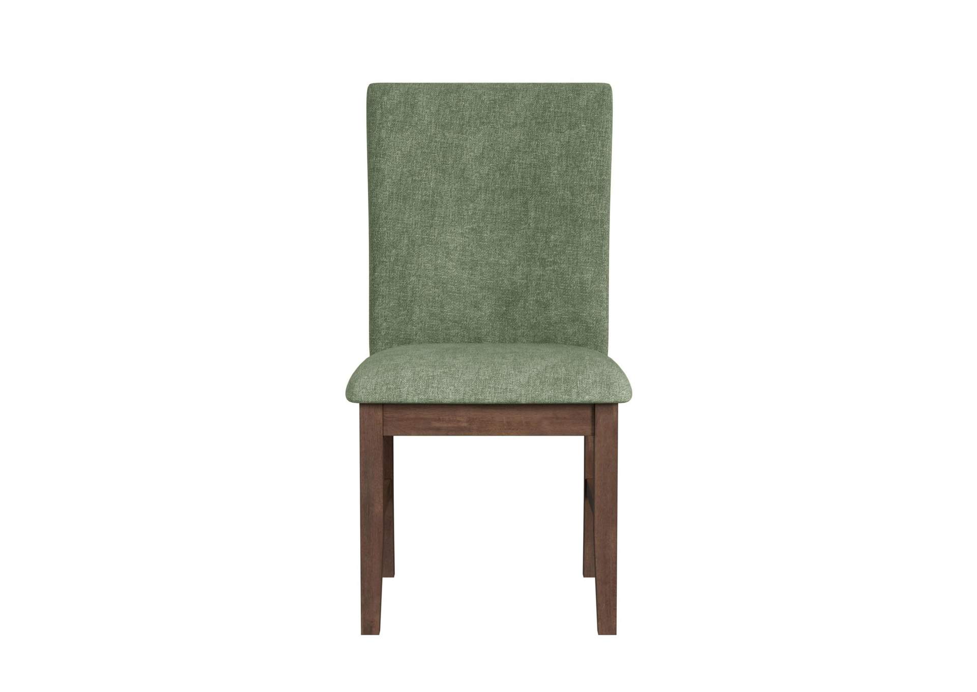 Santa Barbara Dining Side Chair With Avocado Fabric In Walnut 2 Per Carton image 8