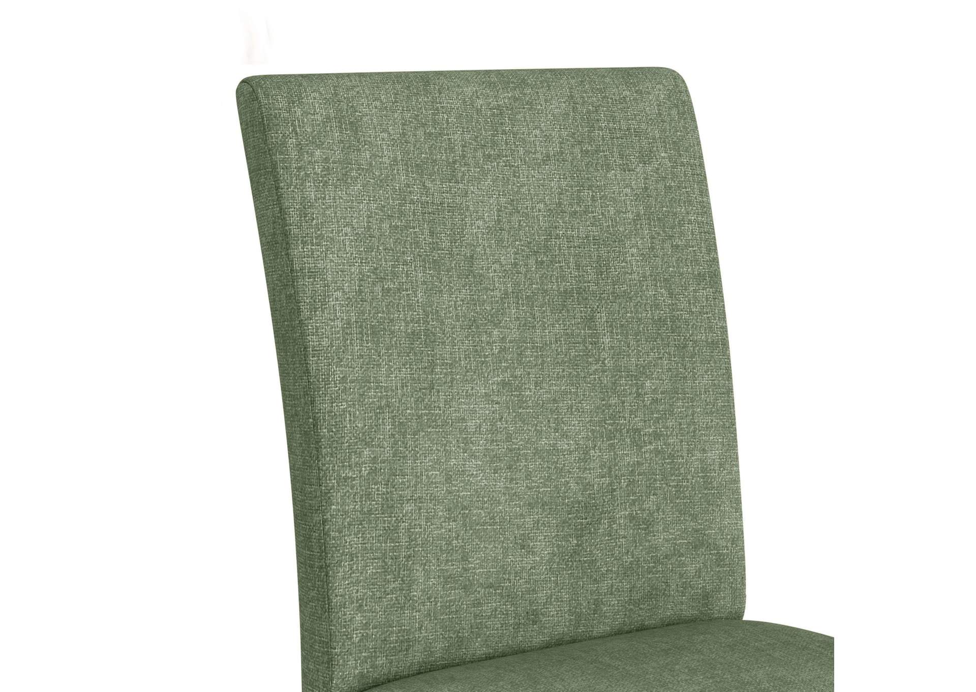 Santa Barbara Dining Side Chair With Avocado Fabric In Walnut 2 Per Carton image 4