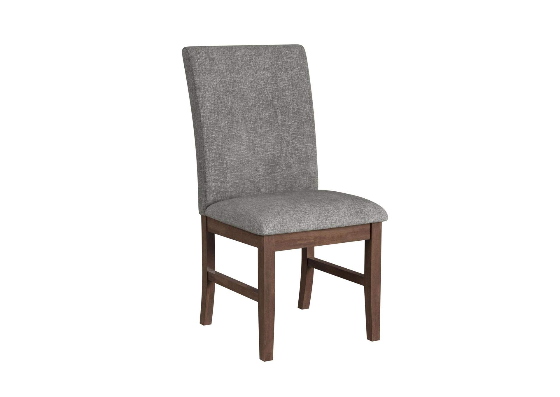 Santa Barbara Dining Side Chair With Dark Grey Fabric In Walnut 2 Per Carton image 7