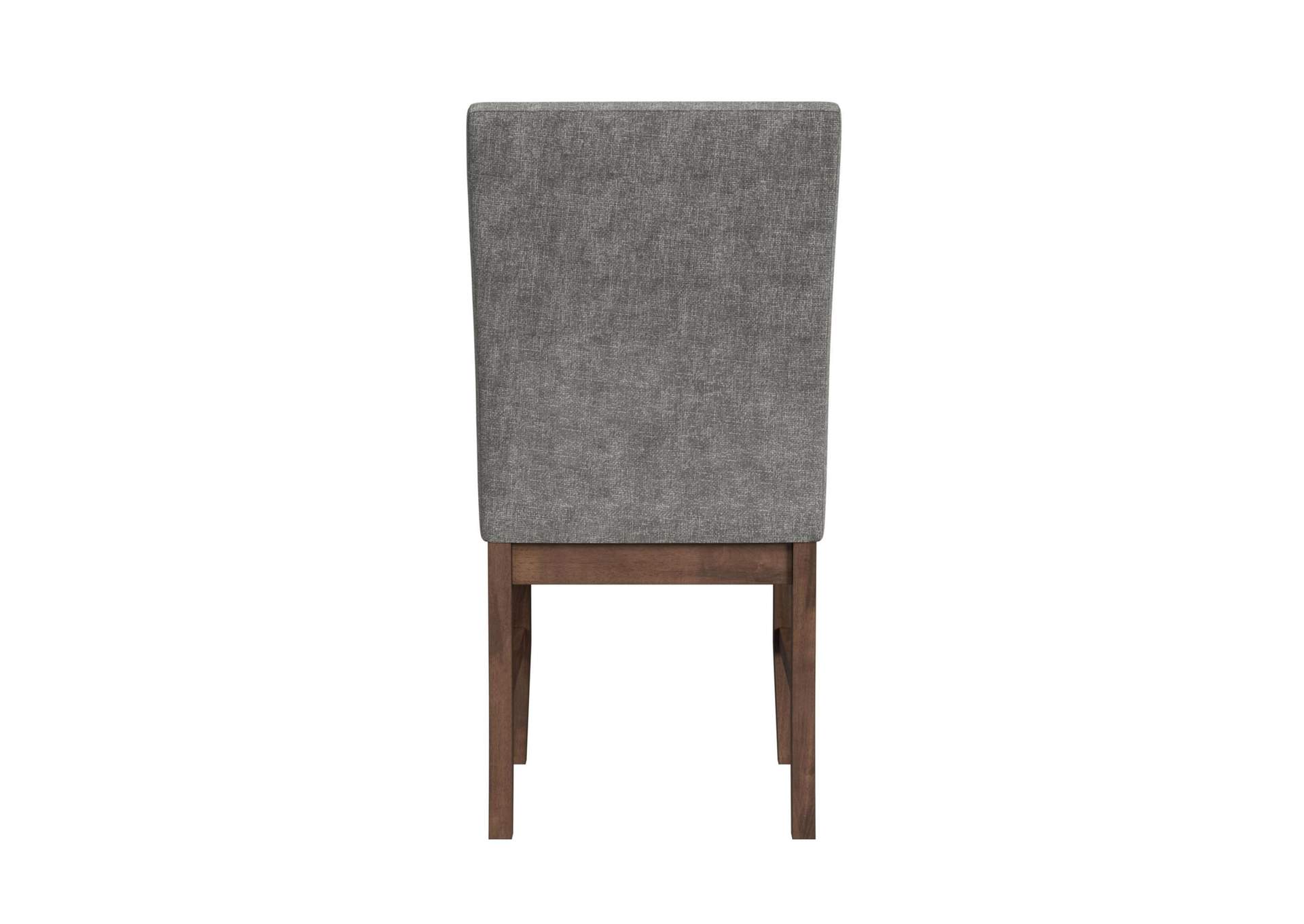 Santa Barbara Dining Side Chair With Dark Grey Fabric In Walnut 2 Per Carton image 10