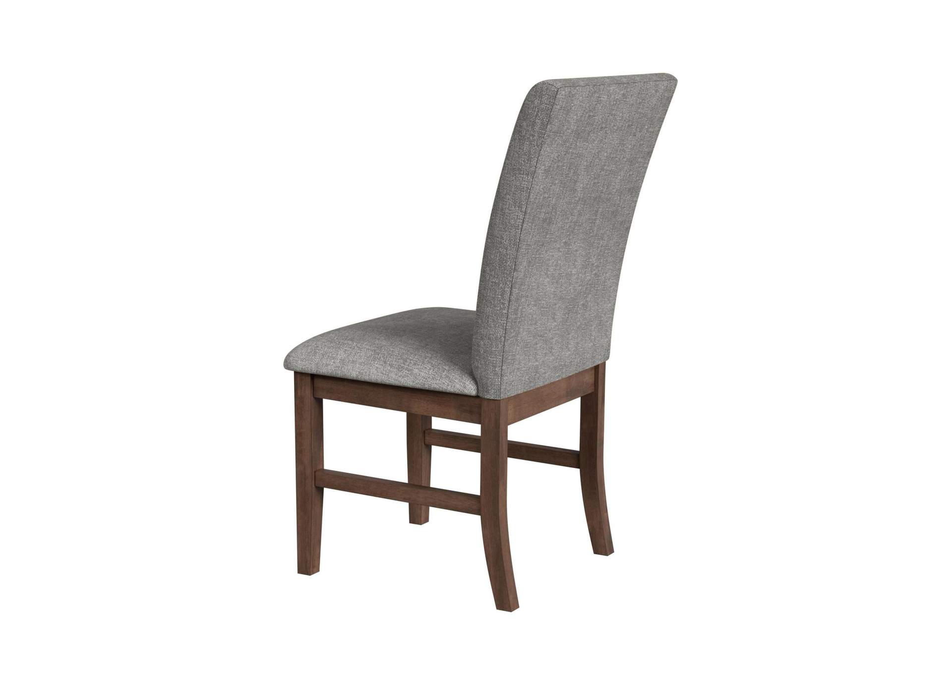 Santa Barbara Dining Side Chair With Dark Grey Fabric In Walnut 2 Per Carton image 9
