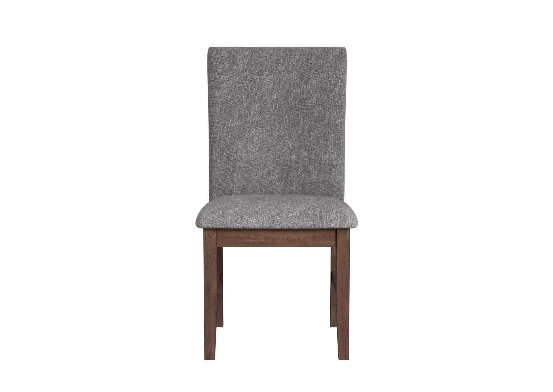 Santa Barbara Dining Side Chair With Dark Grey Fabric In Walnut 2 Per Carton image 8