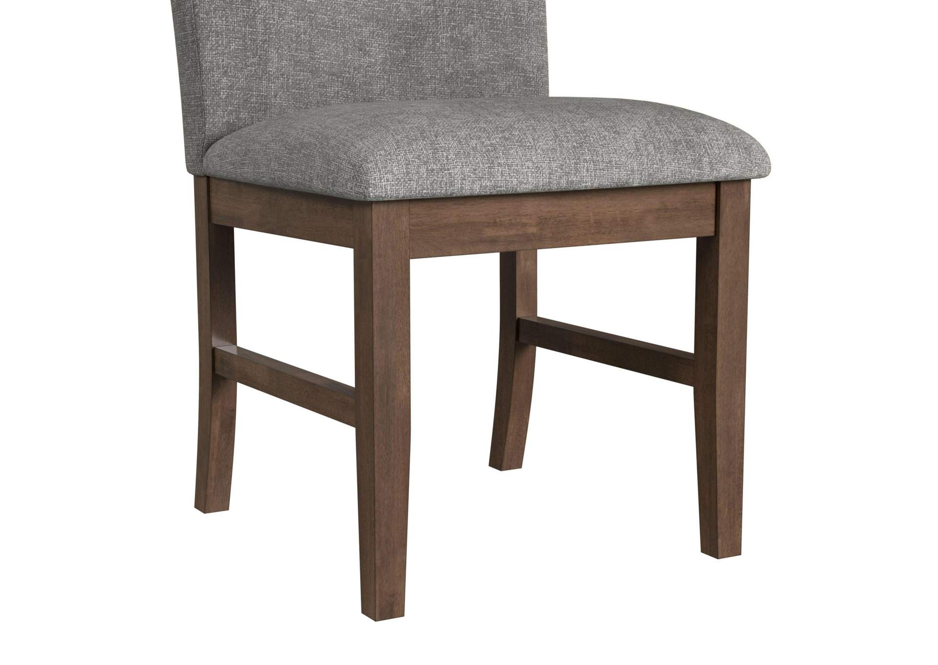Santa Barbara Dining Side Chair With Dark Grey Fabric In Walnut 2 Per Carton image 5