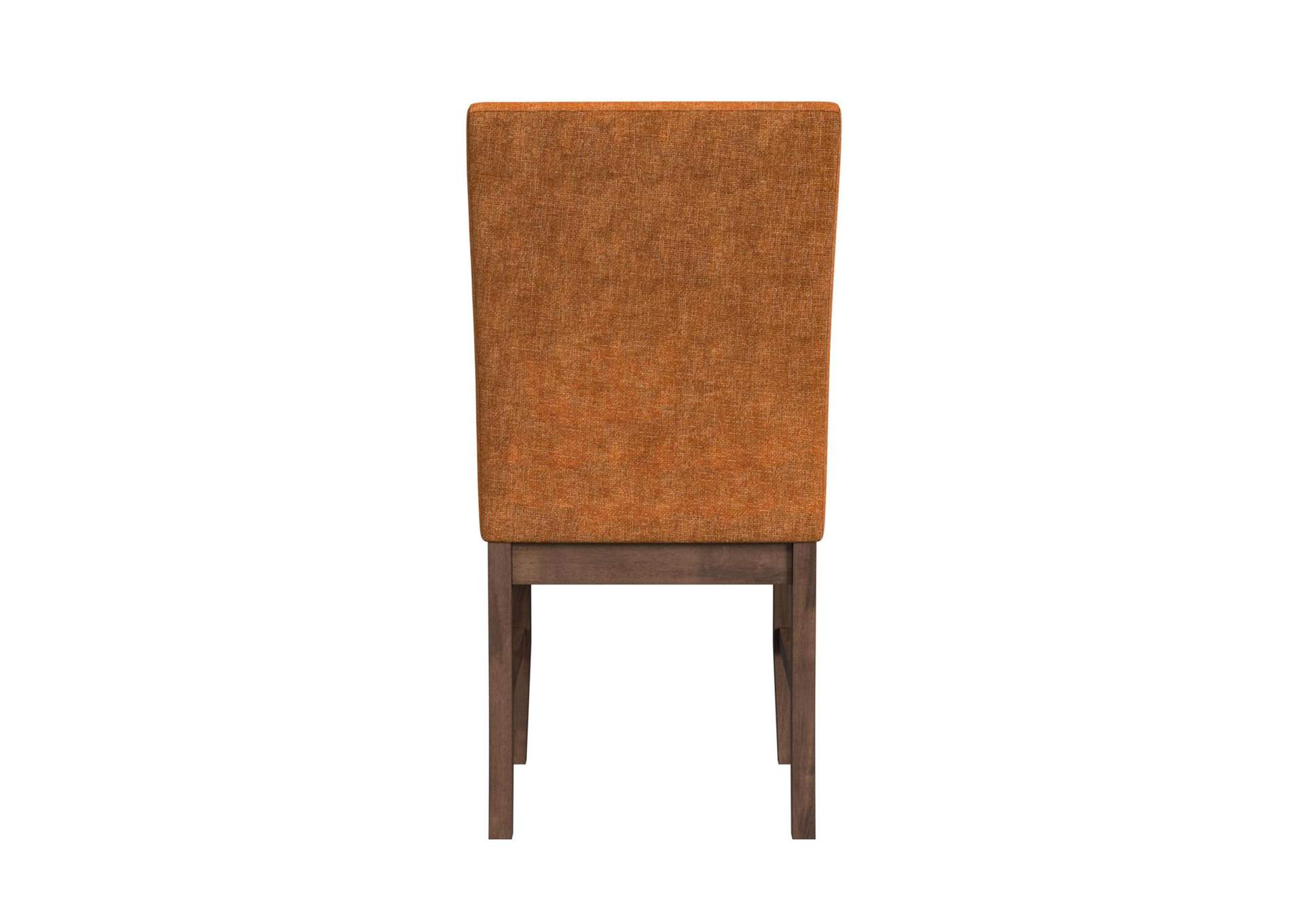 Santa Barbara Dining Side Chair With Orange Fabric In Walnut 2 Per Carton image 10