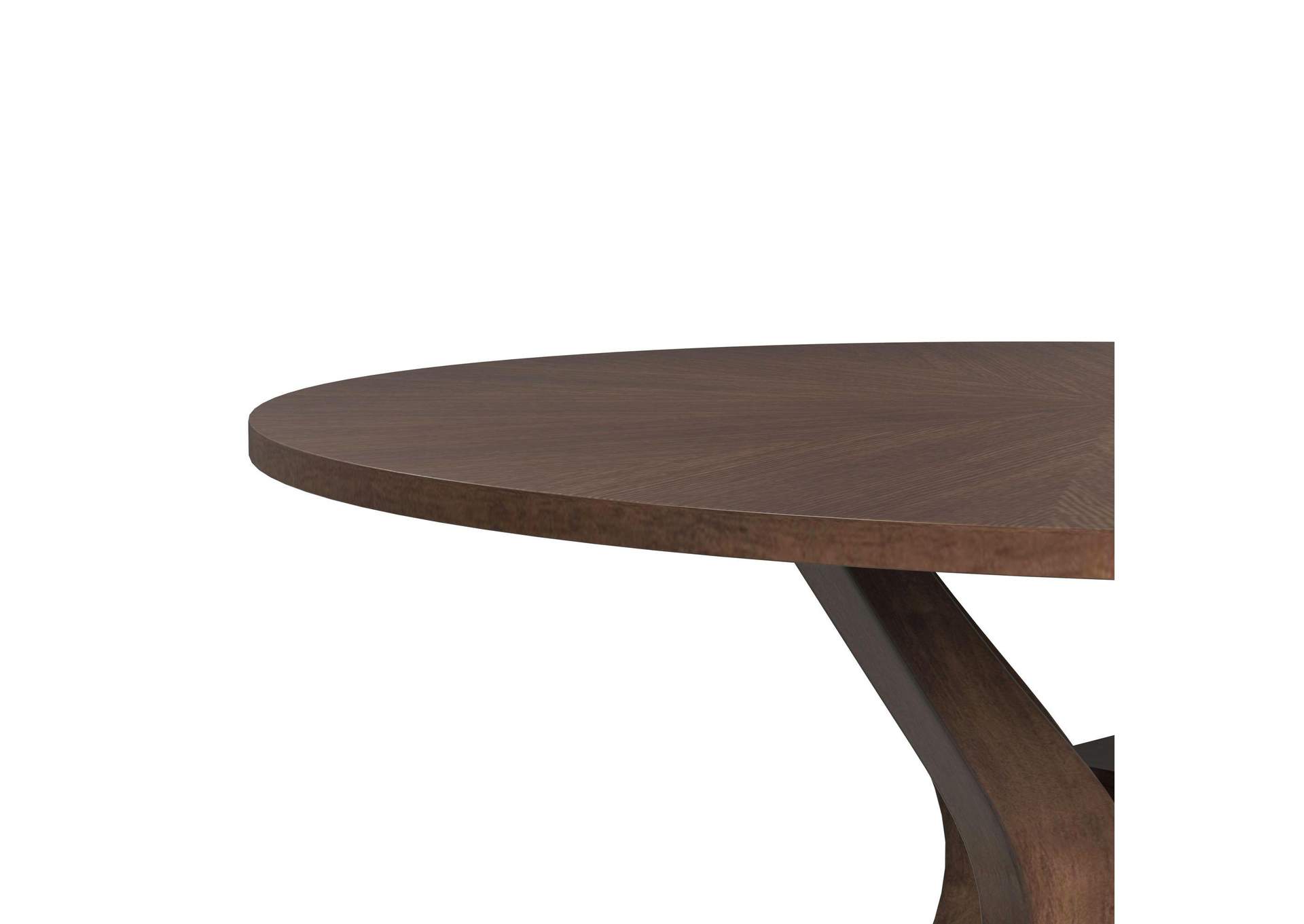 Santa Barbara Round Dining Table In Walnut image 5