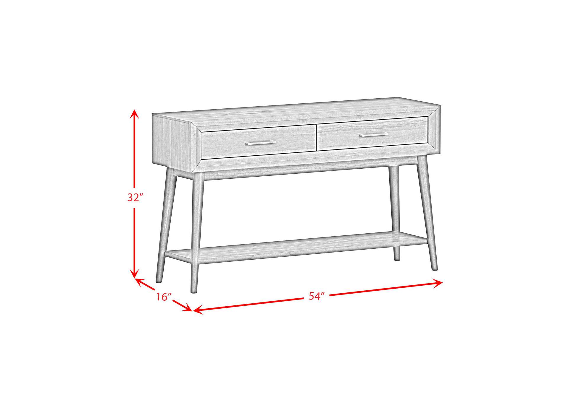 Santa Barbara Sofa Table In Walnut image 6