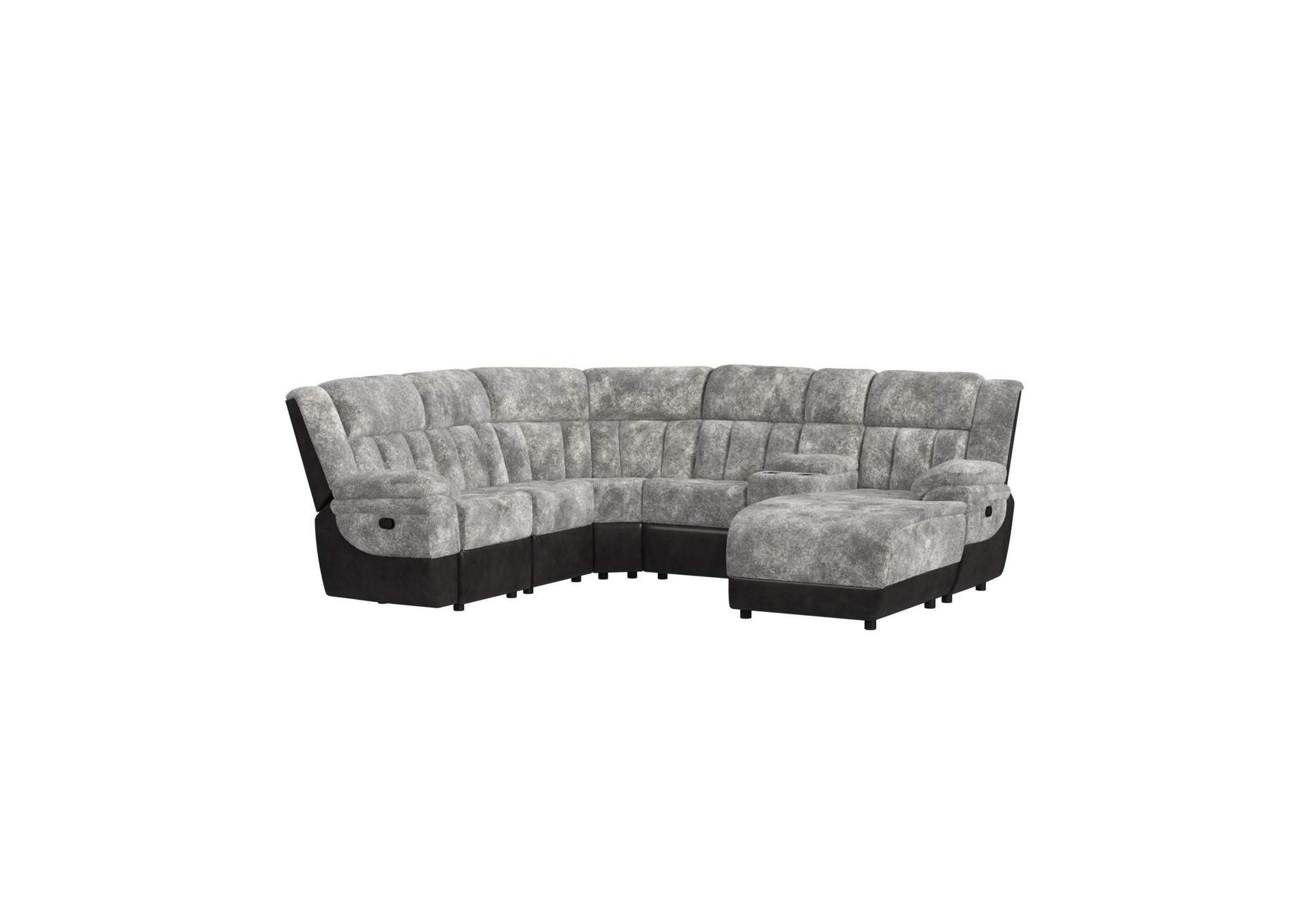 Santorini Left Hand Facing Motion Recliner In Dillon - Shire Grey image 3