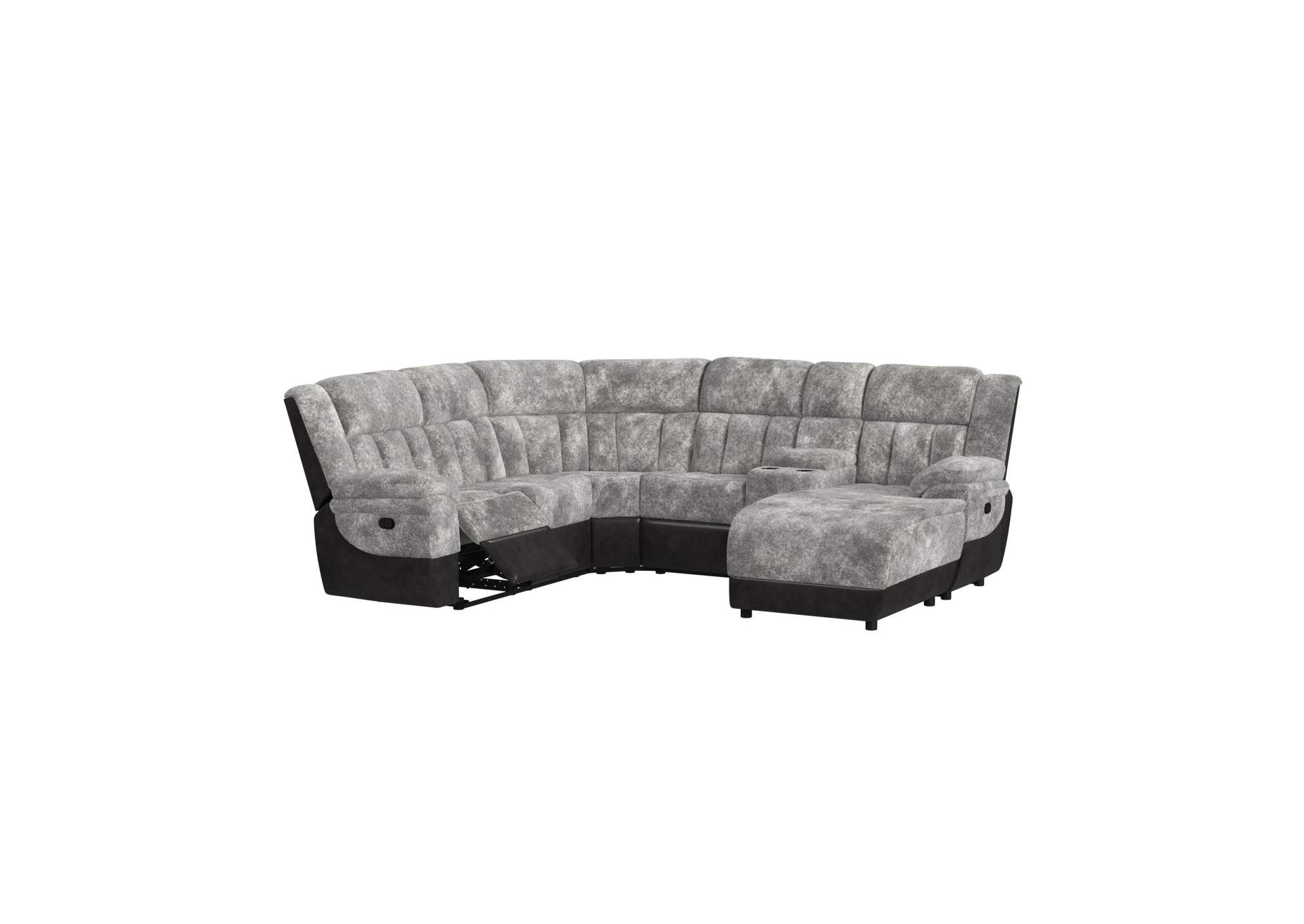 Santorini Left Hand Facing Motion Recliner In Dillon - Shire Grey image 4