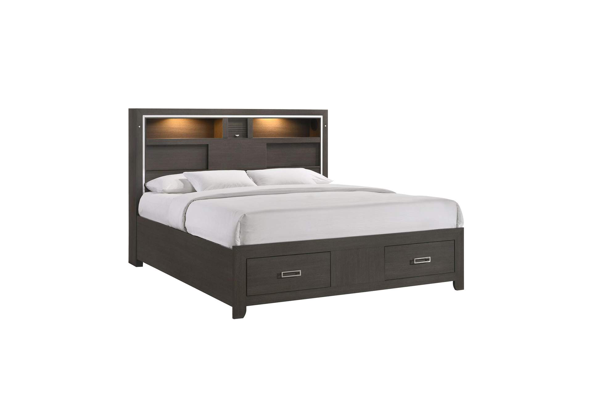 Sasha King Music Bed With Led Light In Grey image 13