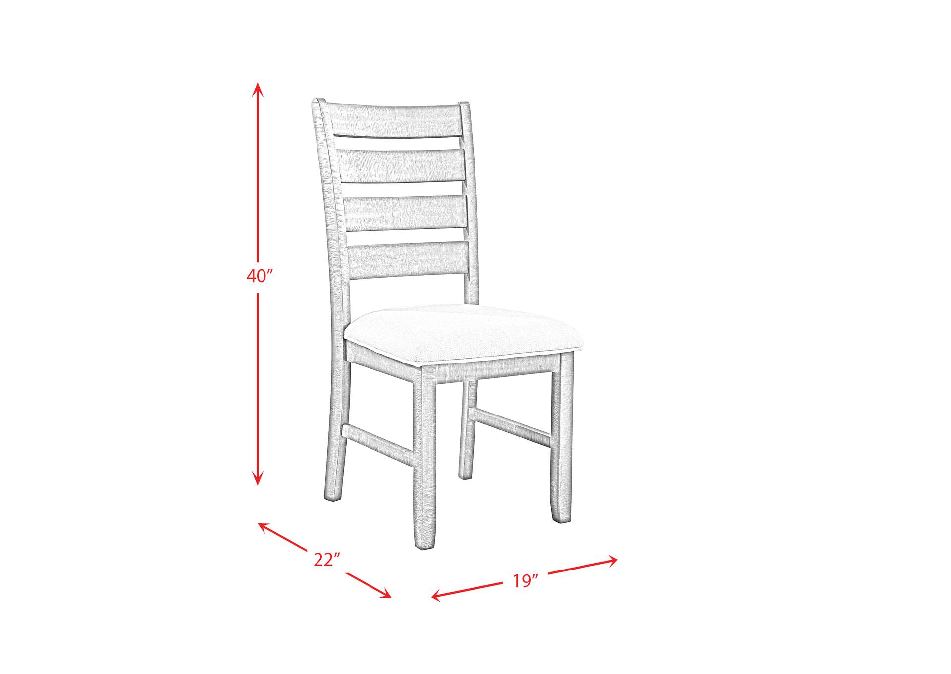 Sawyer 5 Piece Dining Set - Table 4 Side Chairs