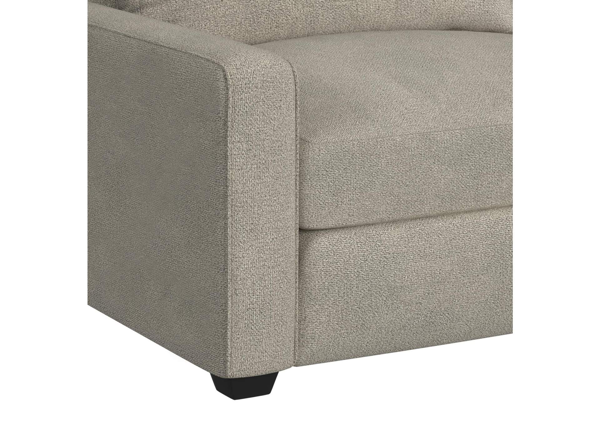 Select Modular 6 Piece Sectional Set In United Light Grey With Pillows In Level Jewelry image 7