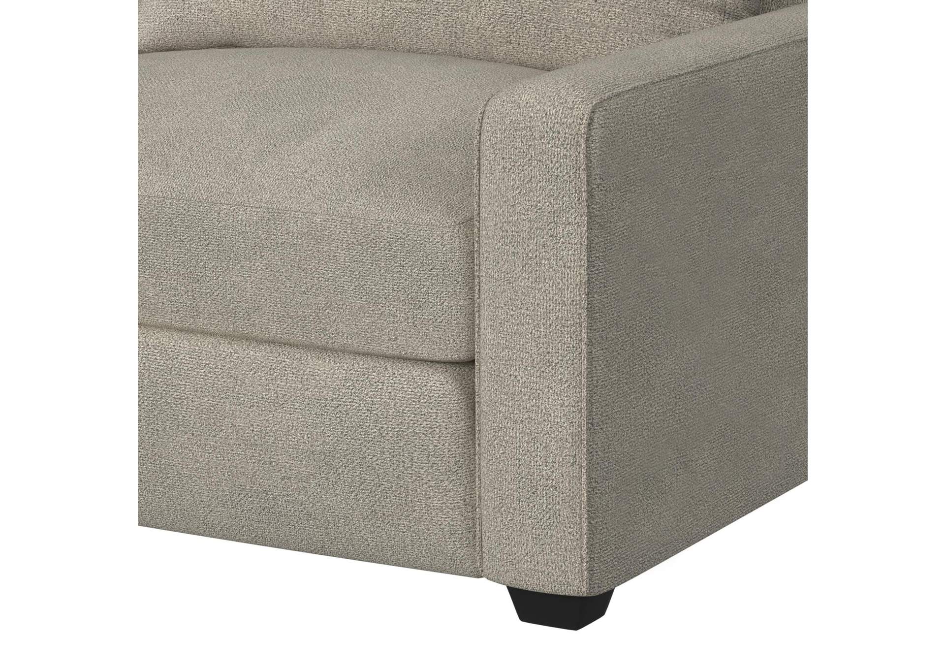 Select Modular 8Pc Sectional Set With Left Hand Facing Chaise In United Light Grey With Pillows In Level Jewelry image 7