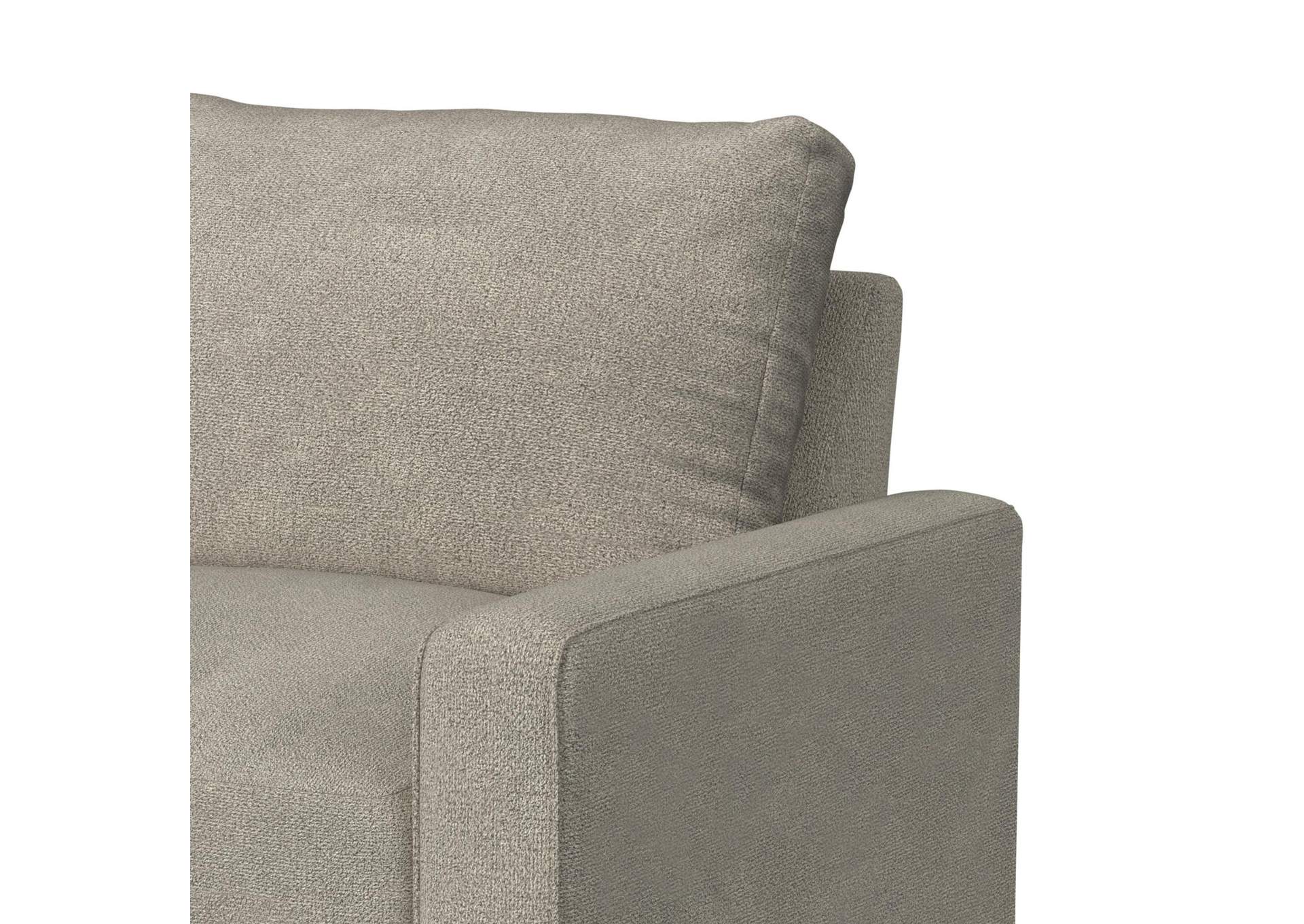 Select Modular 8Pc Sectional Set With Left Hand Facing Chaise In United Light Grey With Pillows In Level Jewelry image 6
