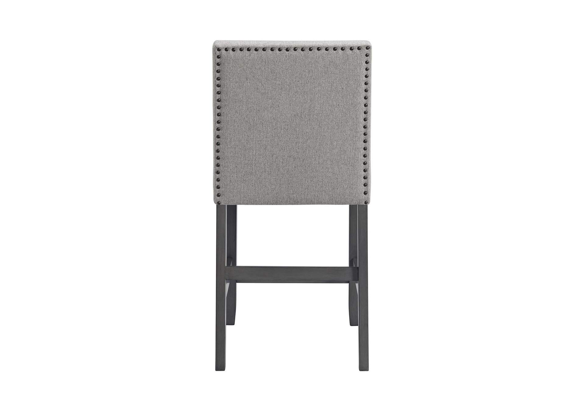 Seneca Counter Side Chair With Grey Fabric In Grey 2 Per Carton image 12