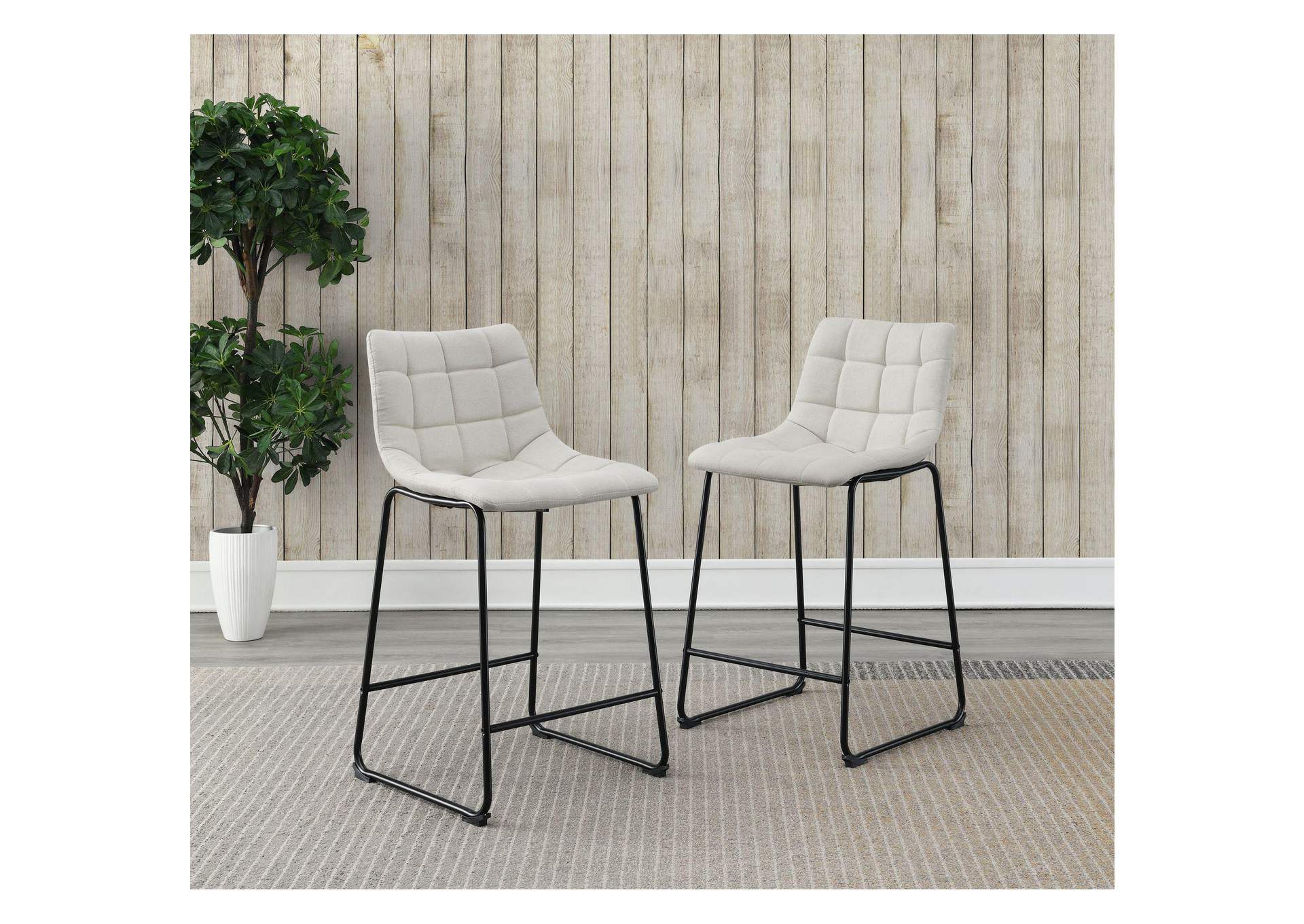 Seth 25 Linen White Counter Stool 2 Per Carton image 1