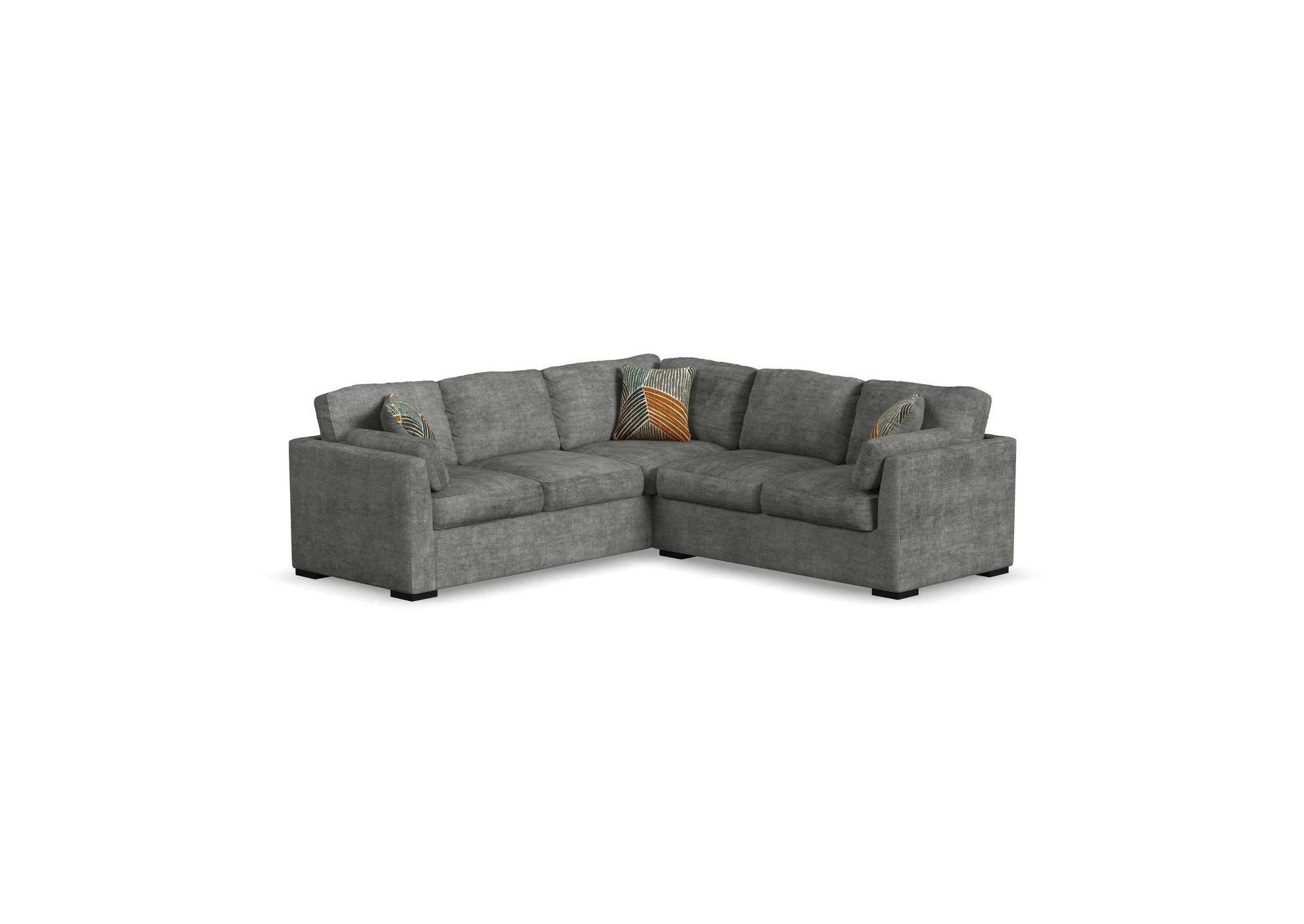 Shamrock Right Hand Facing Loveseat In Branca Iron With 1 Pillow 19 image 5