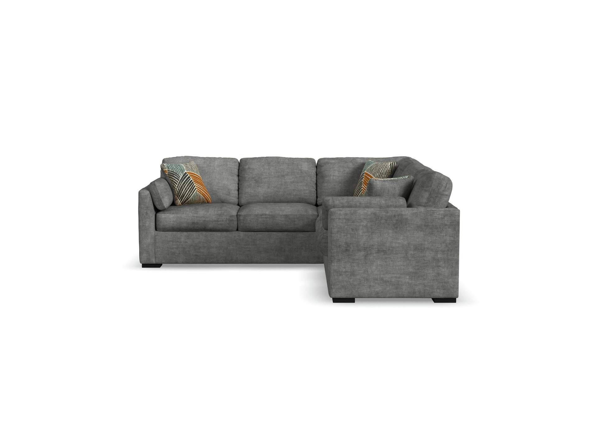 Shamrock Right Hand Facing Loveseat In Branca Iron With 1 Pillow 19 image 6