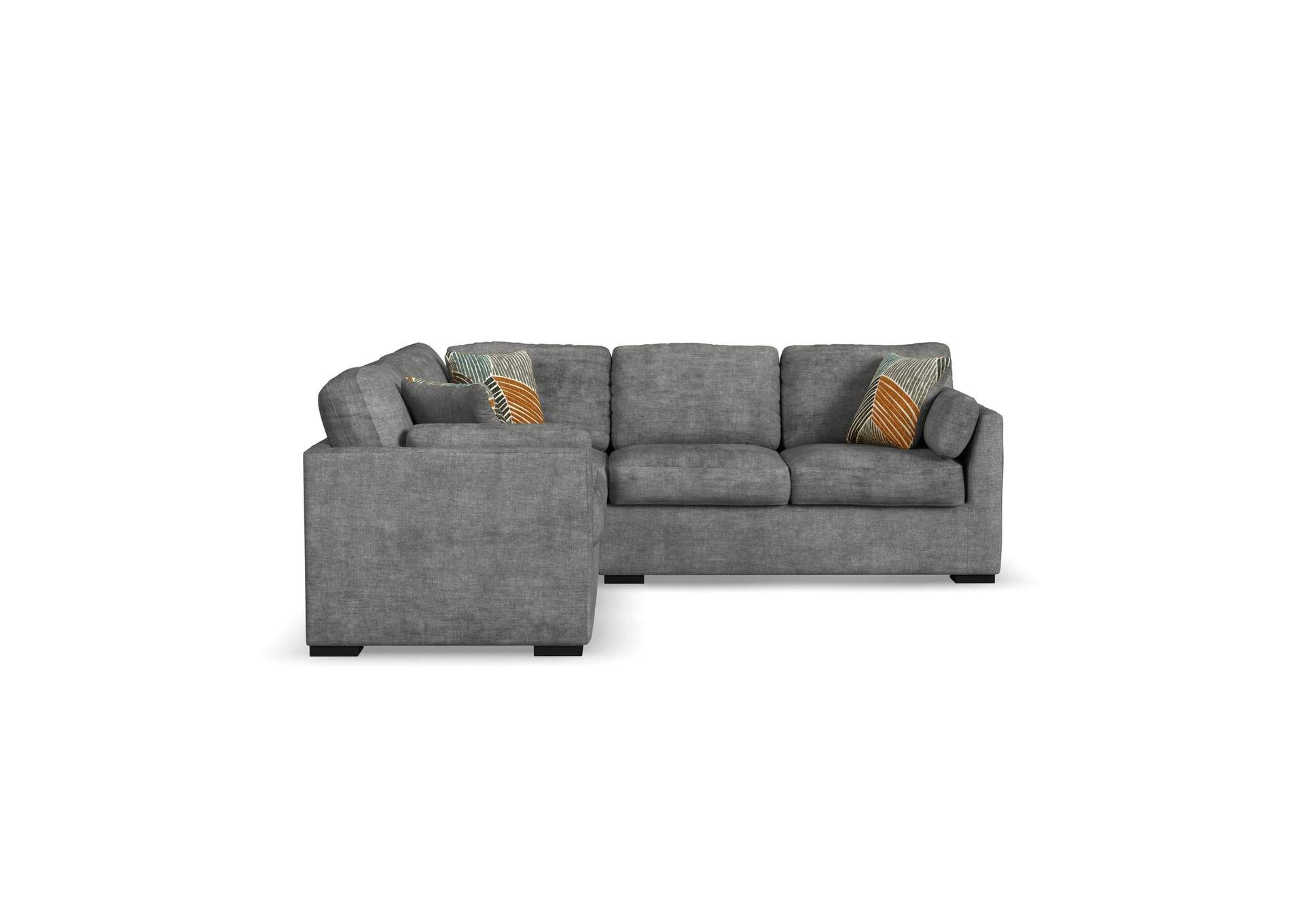 Shamrock Right Hand Facing Loveseat In Branca Iron With 1 Pillow 19 image 7