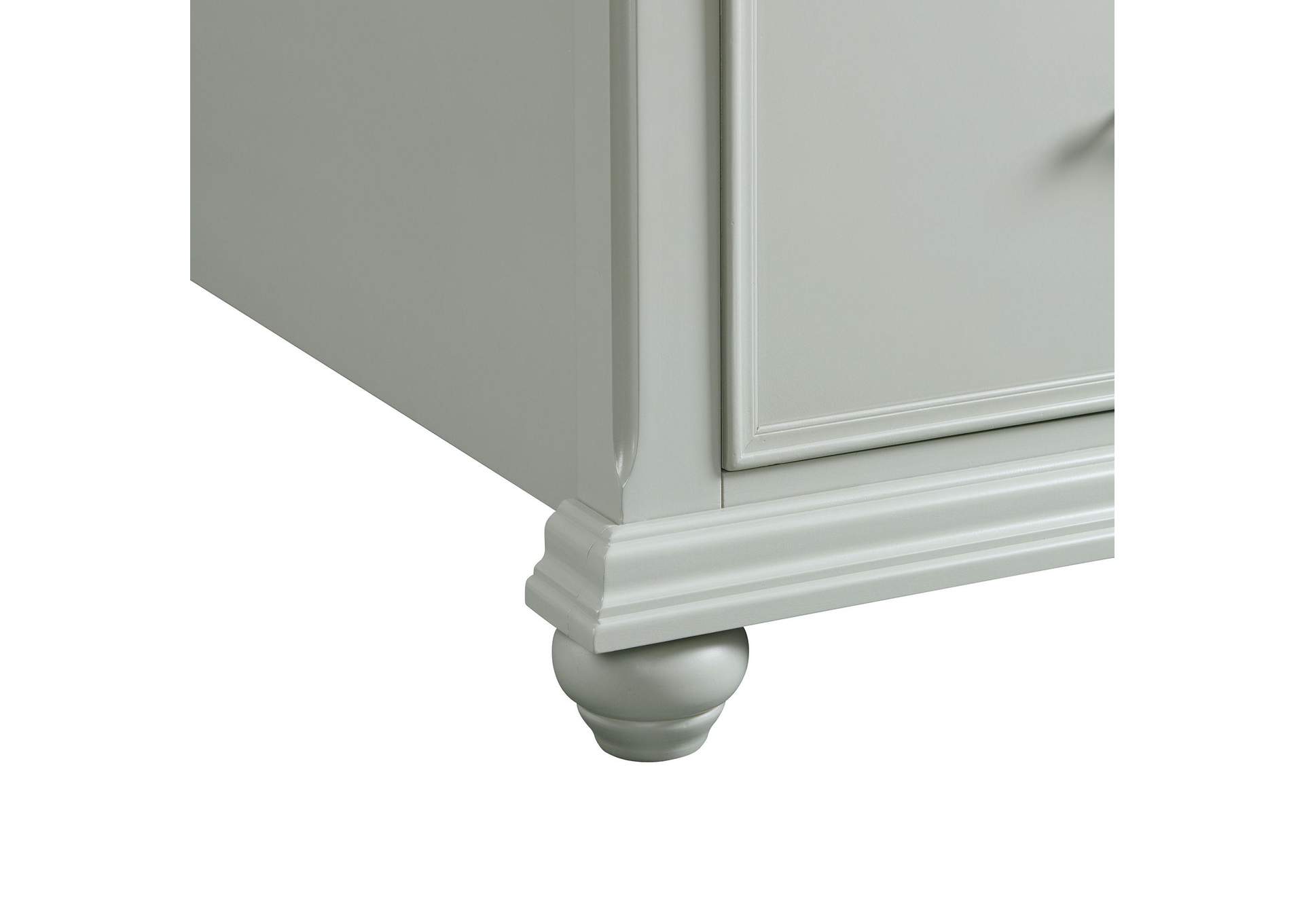 Slater Nightstand With USB Grey image 6