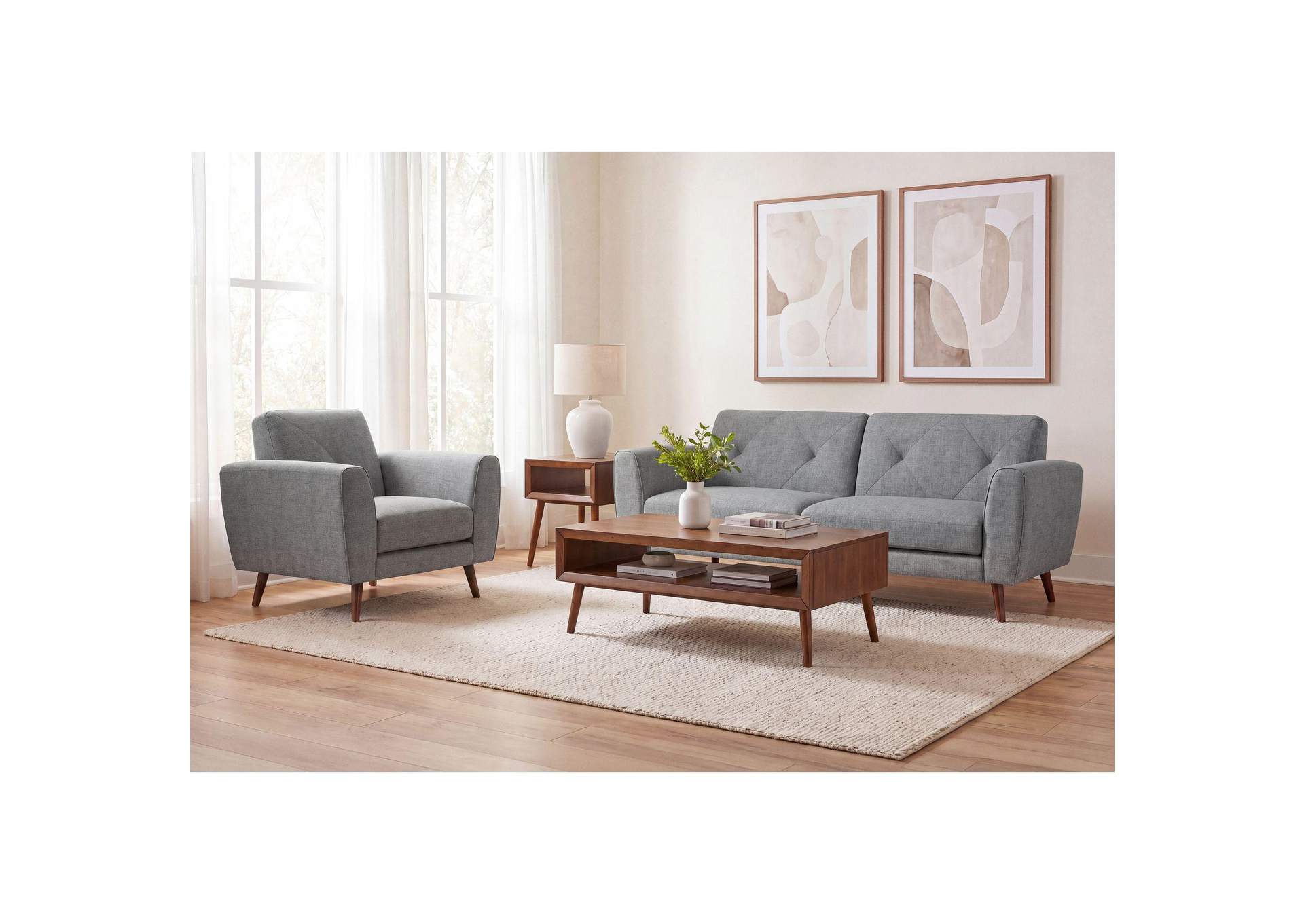 Sonata Chair In Palmer Grey image 1