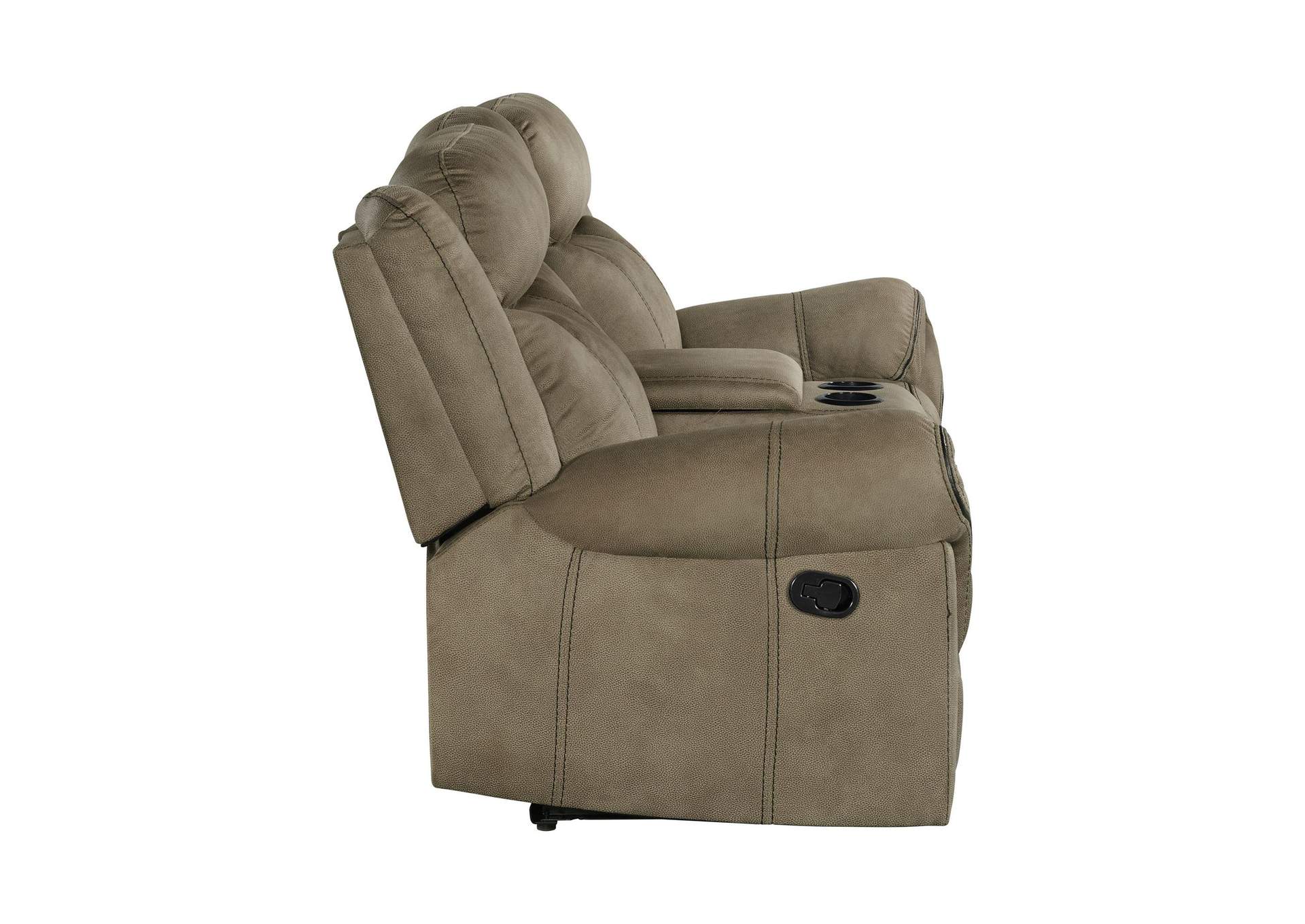 Sorrento Motion Loveseat With Console In T101 Brown image 10