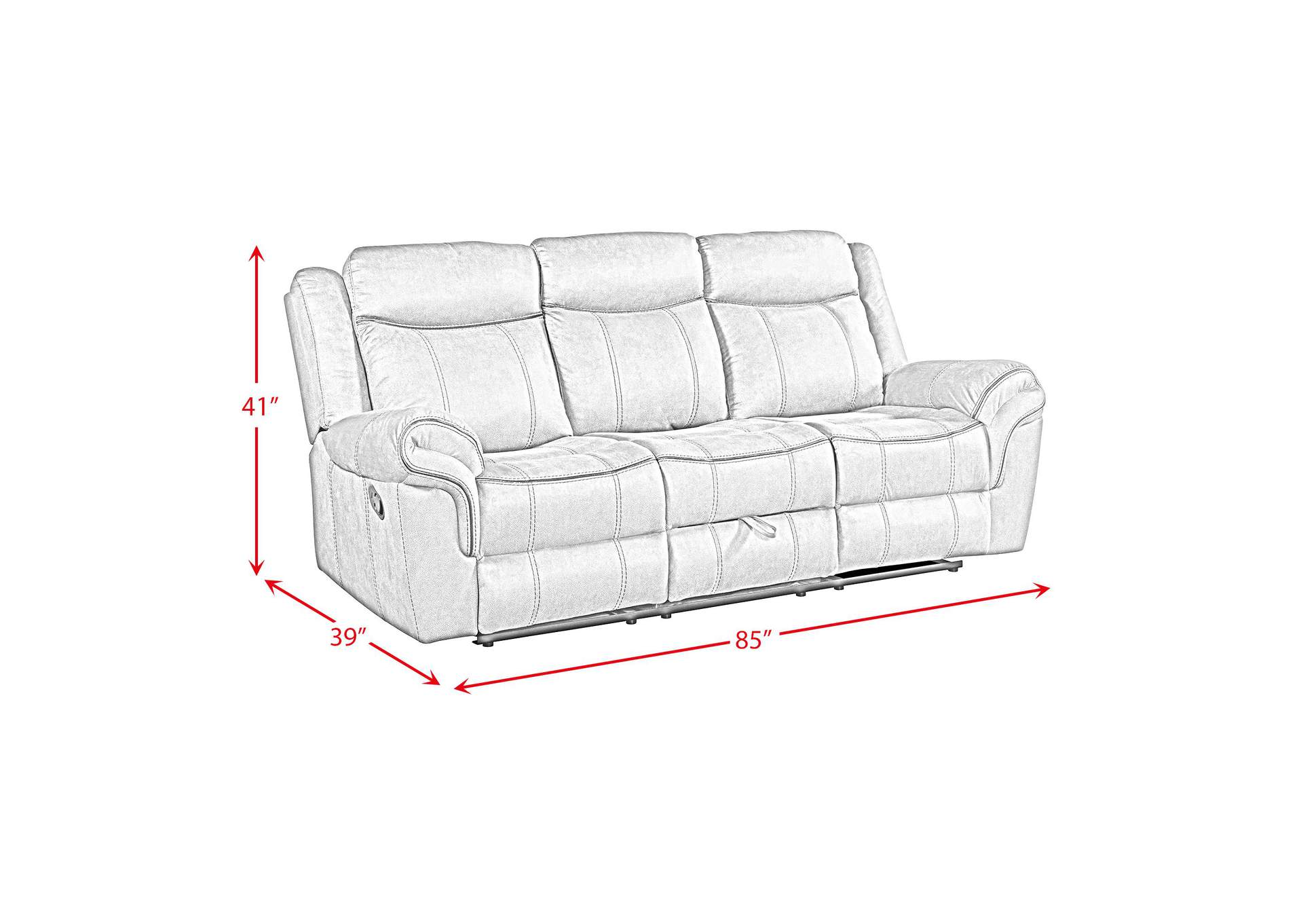 Sorrento Motion Sofa With Dropdown In Fb367 Charcoal image 5