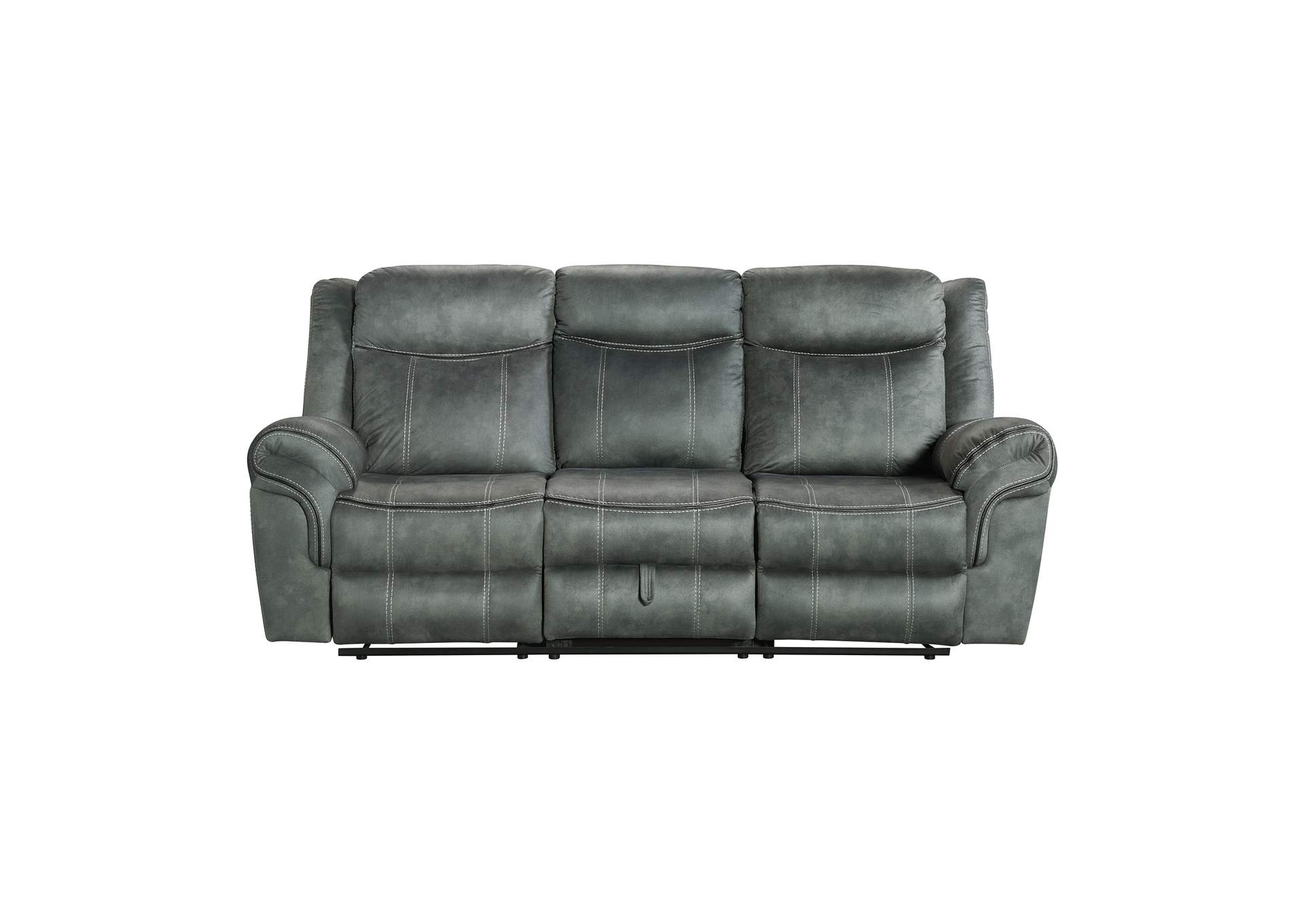 Sorrento 2 Piece Living Room Set In Fb367 Charcoal - Sofa Loveseat image 3